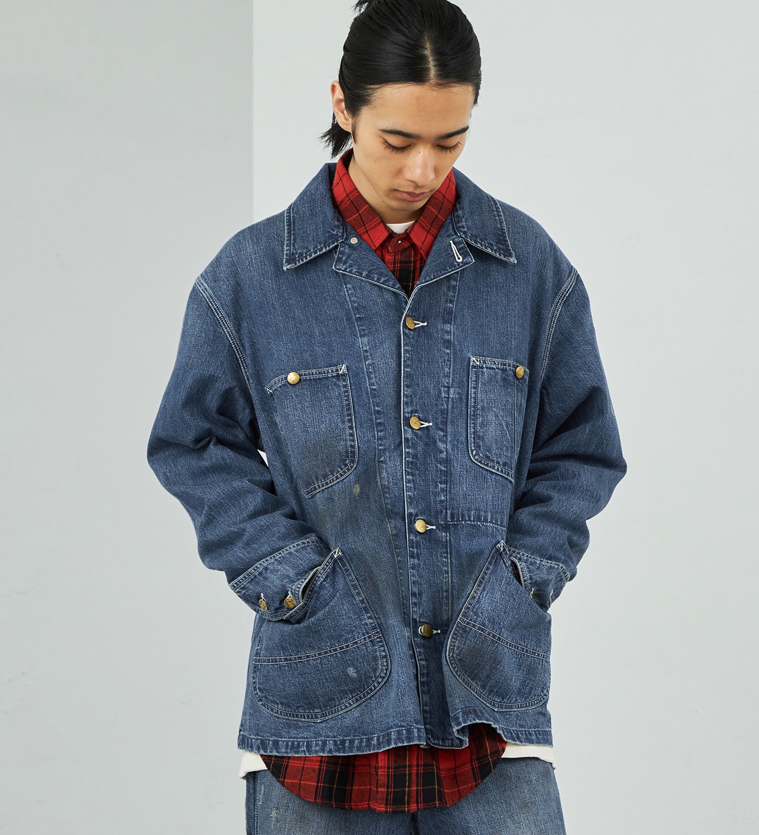 Lee(リー)の【試着対象】【秋冬NEW】DUNGAREES VINTAGE LOCO JACKET|ジャケット/アウター/デニムジャケット/メンズ|中色ブルー