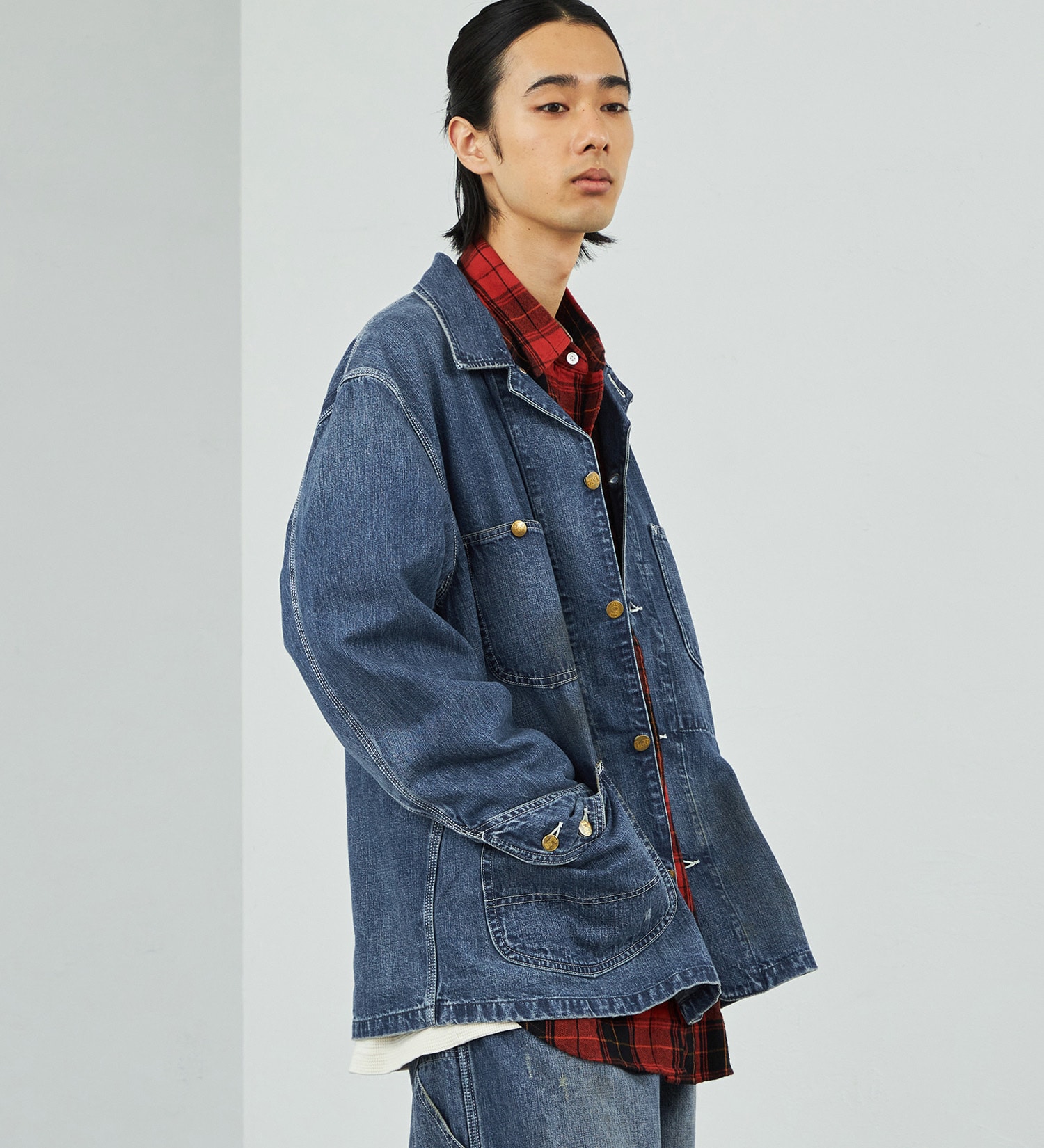 Lee(リー)の【試着対象】【秋冬NEW】DUNGAREES VINTAGE LOCO JACKET|ジャケット/アウター/デニムジャケット/メンズ|中色ブルー