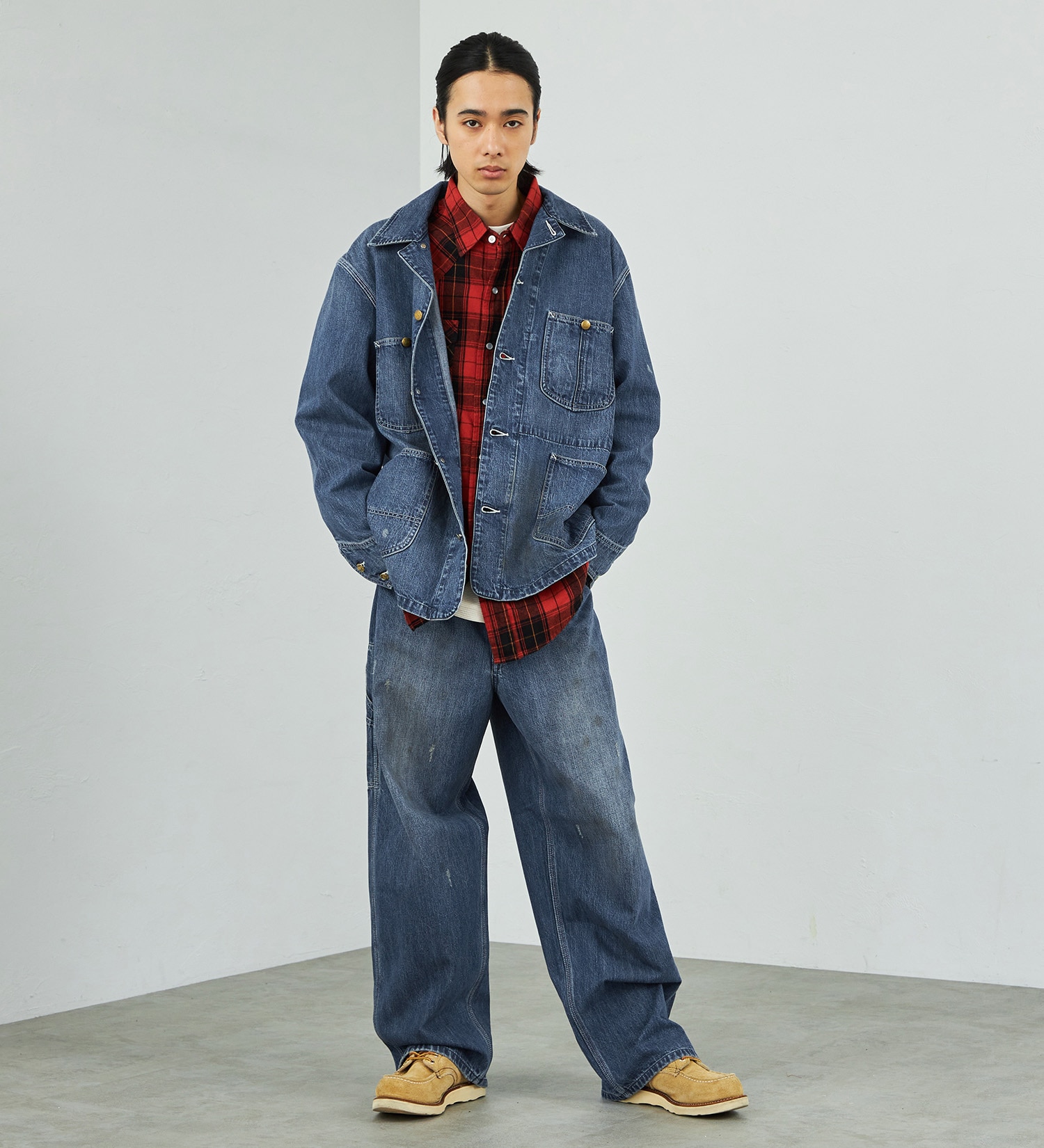 Lee(リー)の【試着対象】【秋冬NEW】DUNGAREES VINTAGE LOCO JACKET|ジャケット/アウター/デニムジャケット/メンズ|中色ブルー