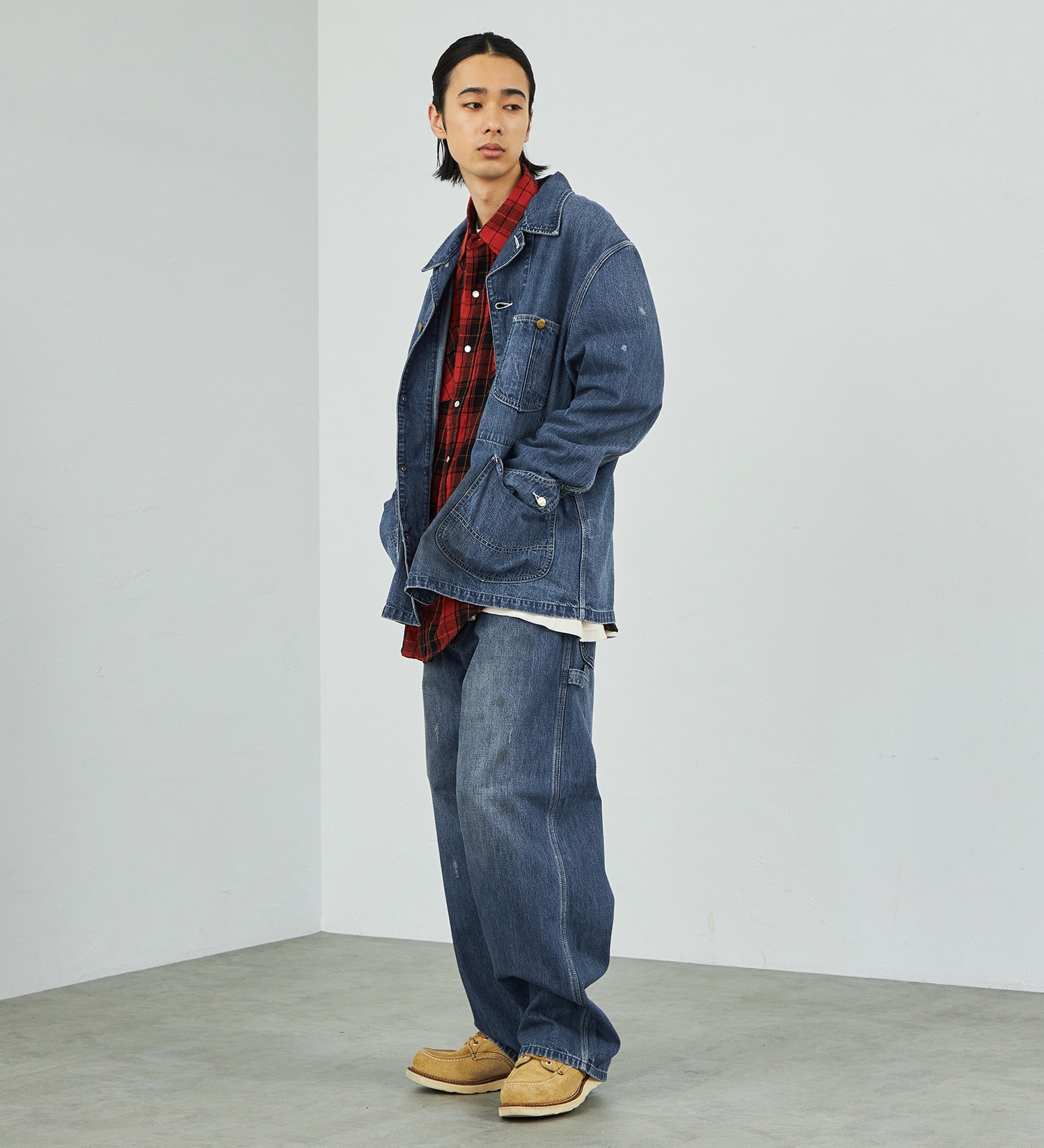 Lee(リー)の【試着対象】【秋冬NEW】DUNGAREES VINTAGE LOCO JACKET|ジャケット/アウター/デニムジャケット/メンズ|中色ブルー