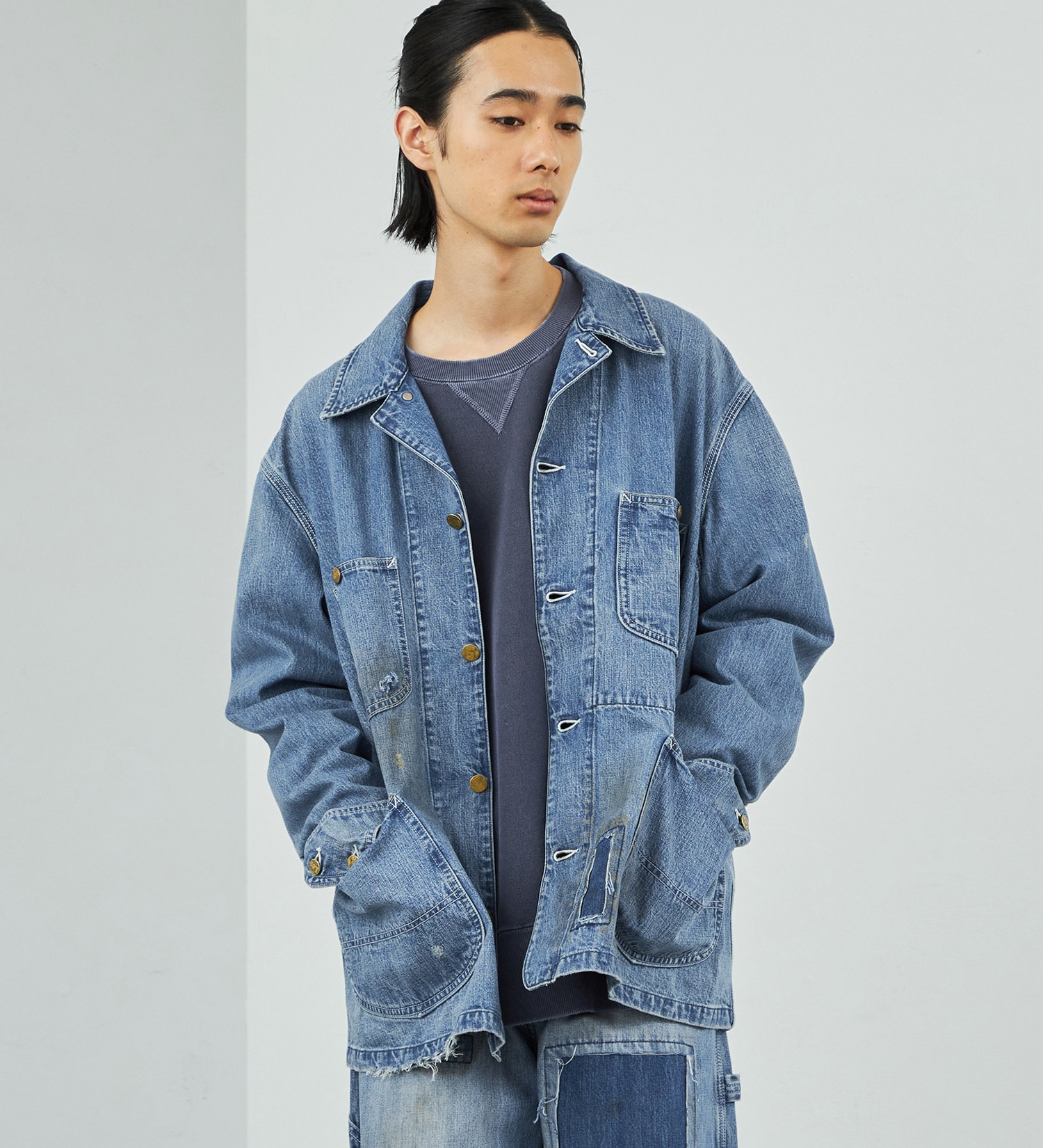 Lee(リー)の【試着対象】【秋冬NEW】DUNGAREES VINTAGE LOCO JACKET|ジャケット/アウター/デニムジャケット/メンズ|リメイク