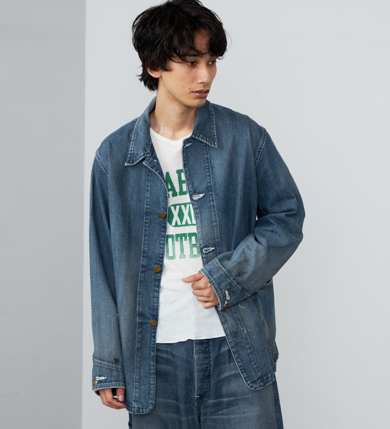 Lee(リー)の【試着対象】VINTAGE LOCO JACKET/DENIM 【DUNGAREES】|ジャケット/アウター/デニムジャケット/メンズ|中色ブルー