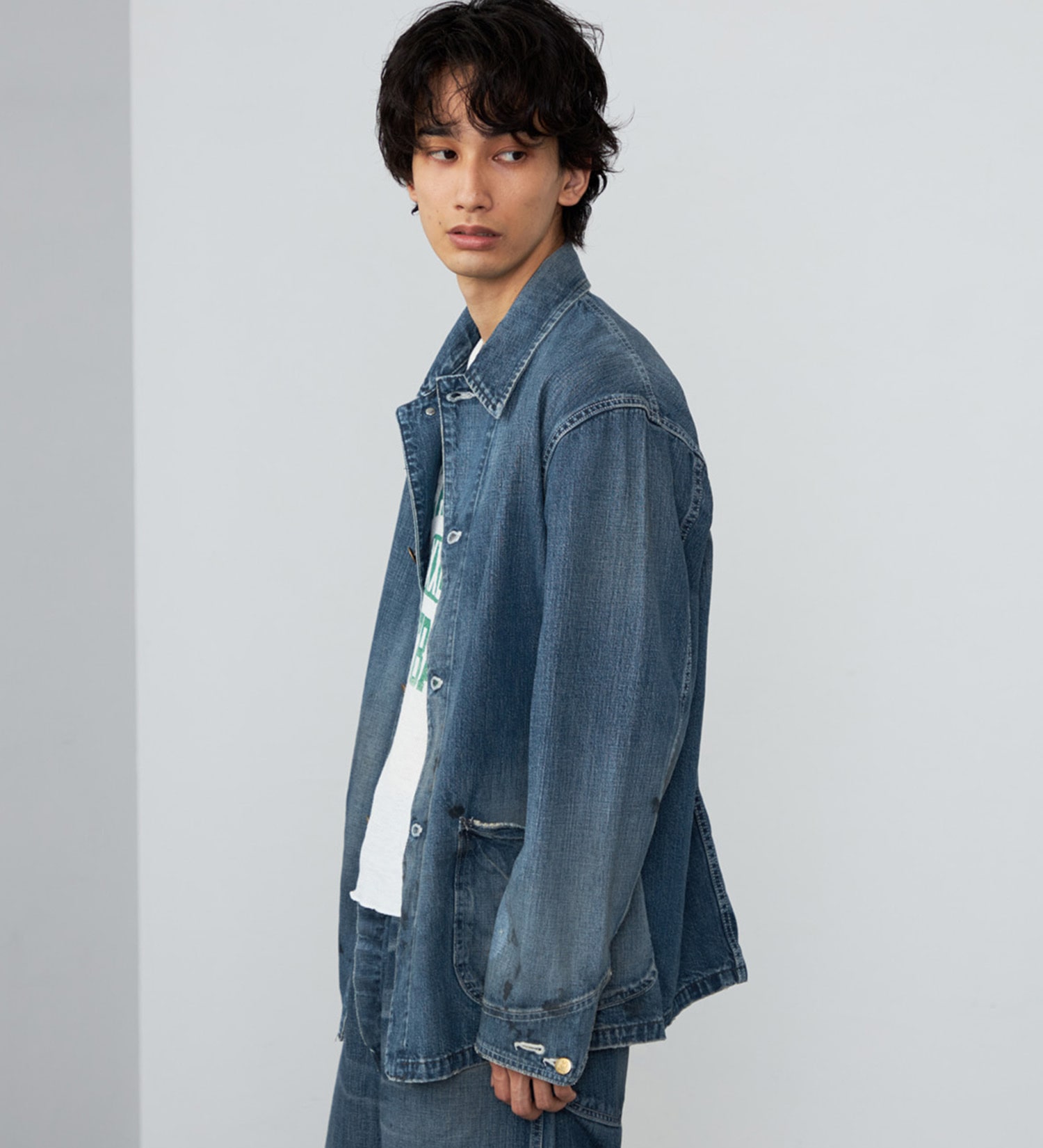 Lee(リー)の【試着対象】VINTAGE LOCO JACKET/DENIM 【DUNGAREES】|ジャケット/アウター/デニムジャケット/メンズ|中色ブルー