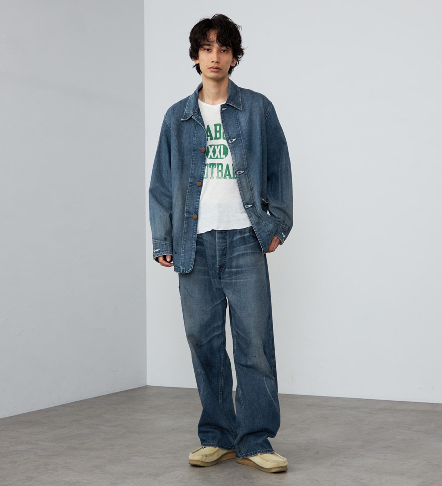 Lee(リー)の【試着対象】VINTAGE LOCO JACKET/DENIM 【DUNGAREES】|ジャケット/アウター/デニムジャケット/メンズ|中色ブルー