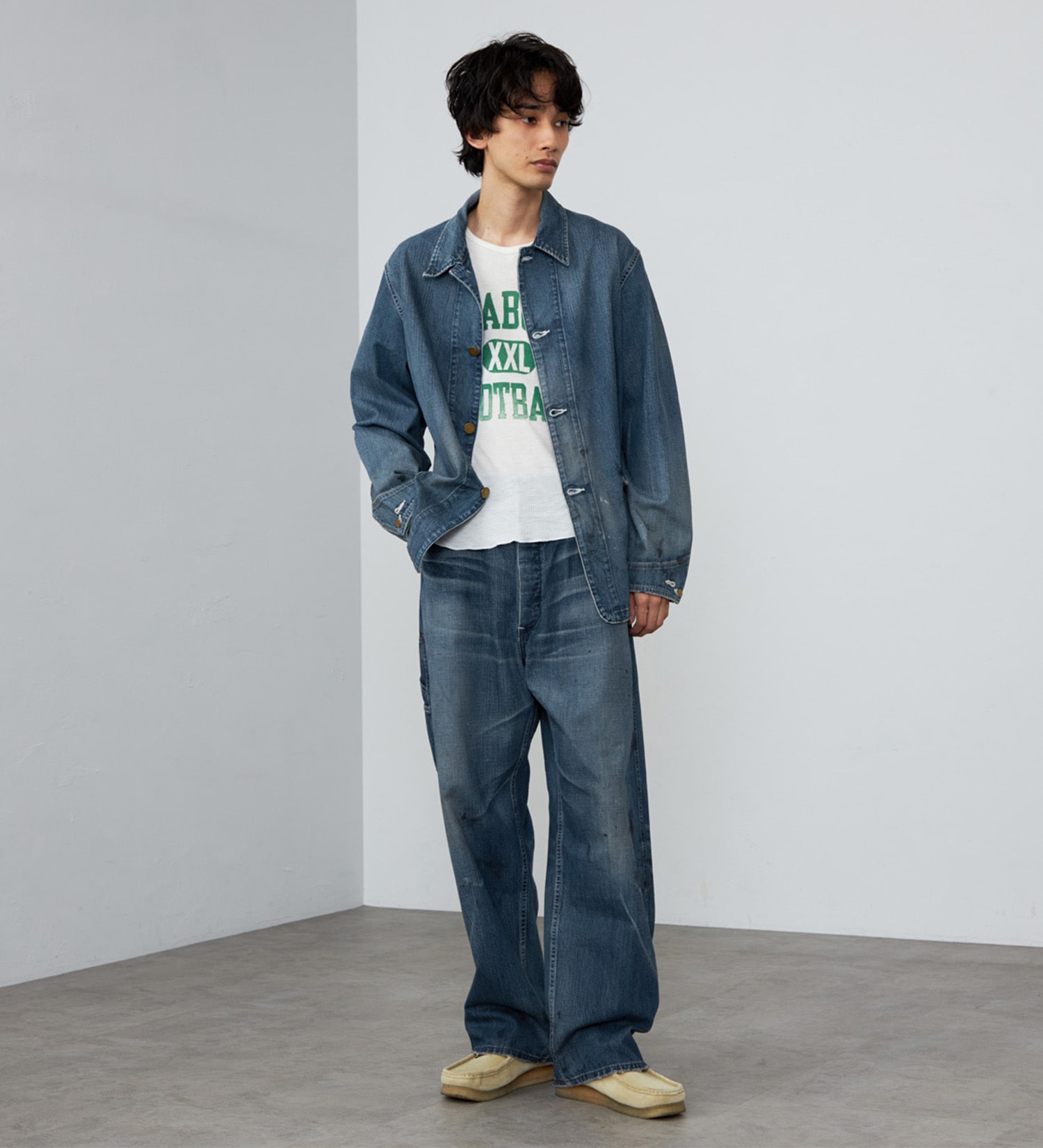 Lee(リー)の【試着対象】VINTAGE LOCO JACKET/DENIM 【DUNGAREES】|ジャケット/アウター/デニムジャケット/メンズ|中色ブルー