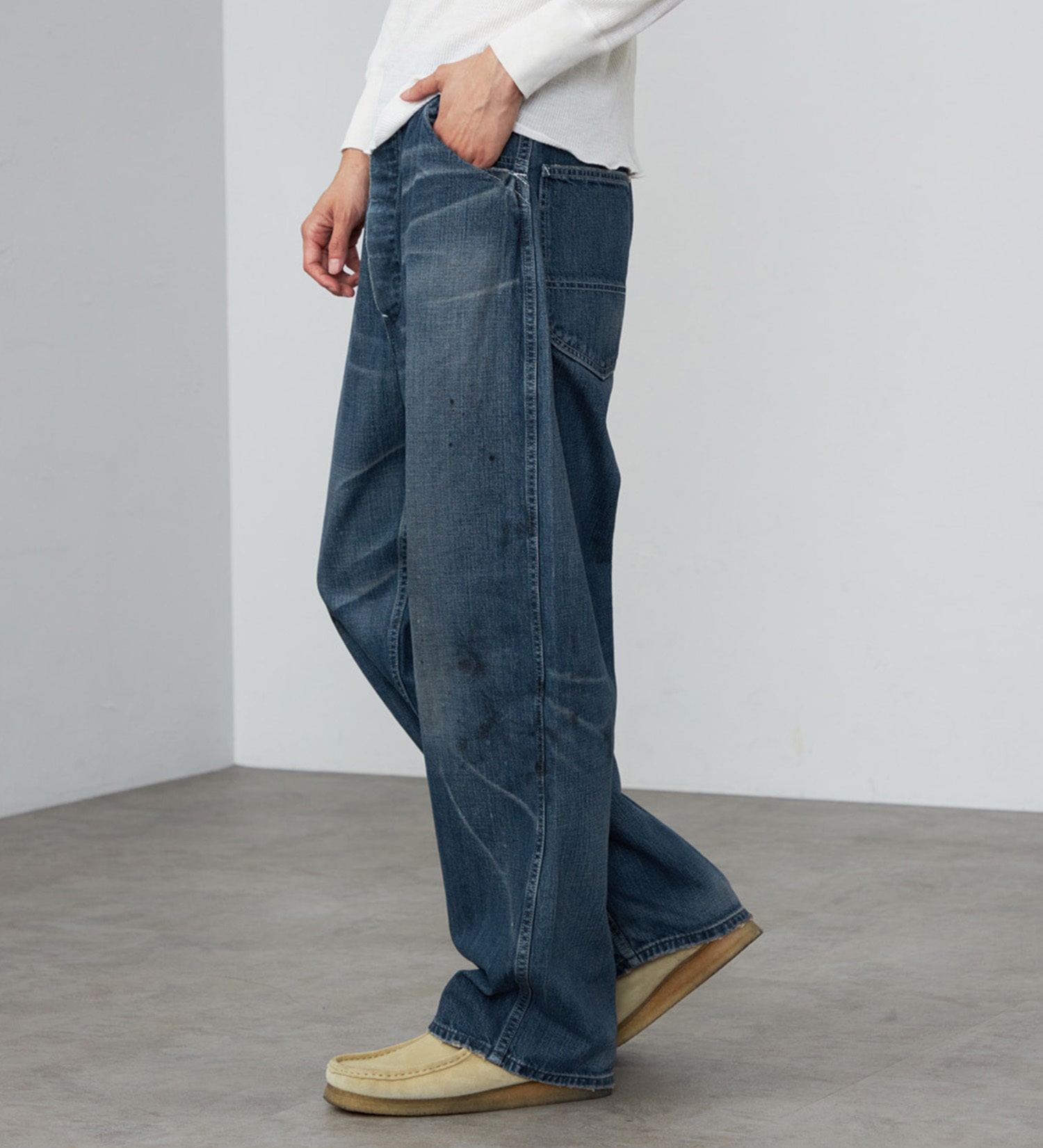 Lee(リー)の【試着対象】VINTAGE PAINTER PANTS/DENIM 【DUNGAREES】|パンツ/デニム/ジーンズパンツ/メンズ|中色ブルー
