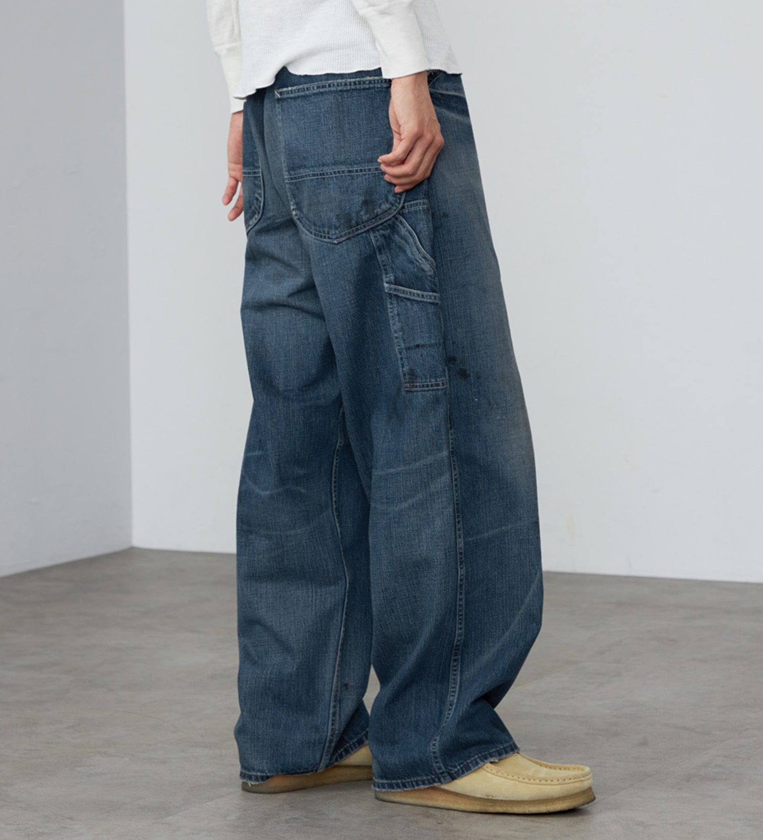 Lee(リー)の【試着対象】VINTAGE PAINTER PANTS/DENIM 【DUNGAREES】|パンツ/デニム/ジーンズパンツ/メンズ|中色ブルー