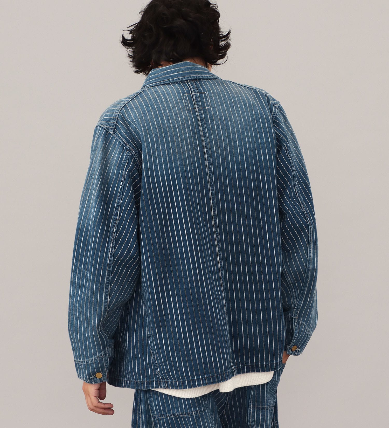 Lee(リー)の【試着対象】VINTAGE LOCO JACKET/ビンテージロコジャケット【セットアップ可/DUNGAREES】|ジャケット/アウター/カバーオール/メンズ|ストライプ