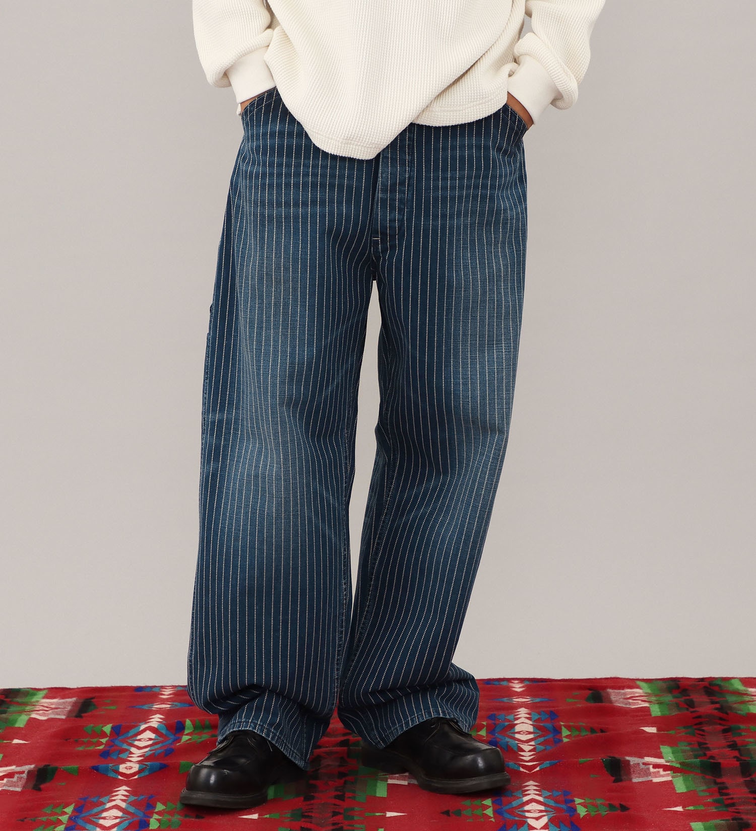 Lee(リー)の【試着対象】VINTAGE PAINTER PANTS/ビンテージぺインターパンツ【セットアップ可/DUNGAREES】|パンツ/パンツ/メンズ|ストライプ