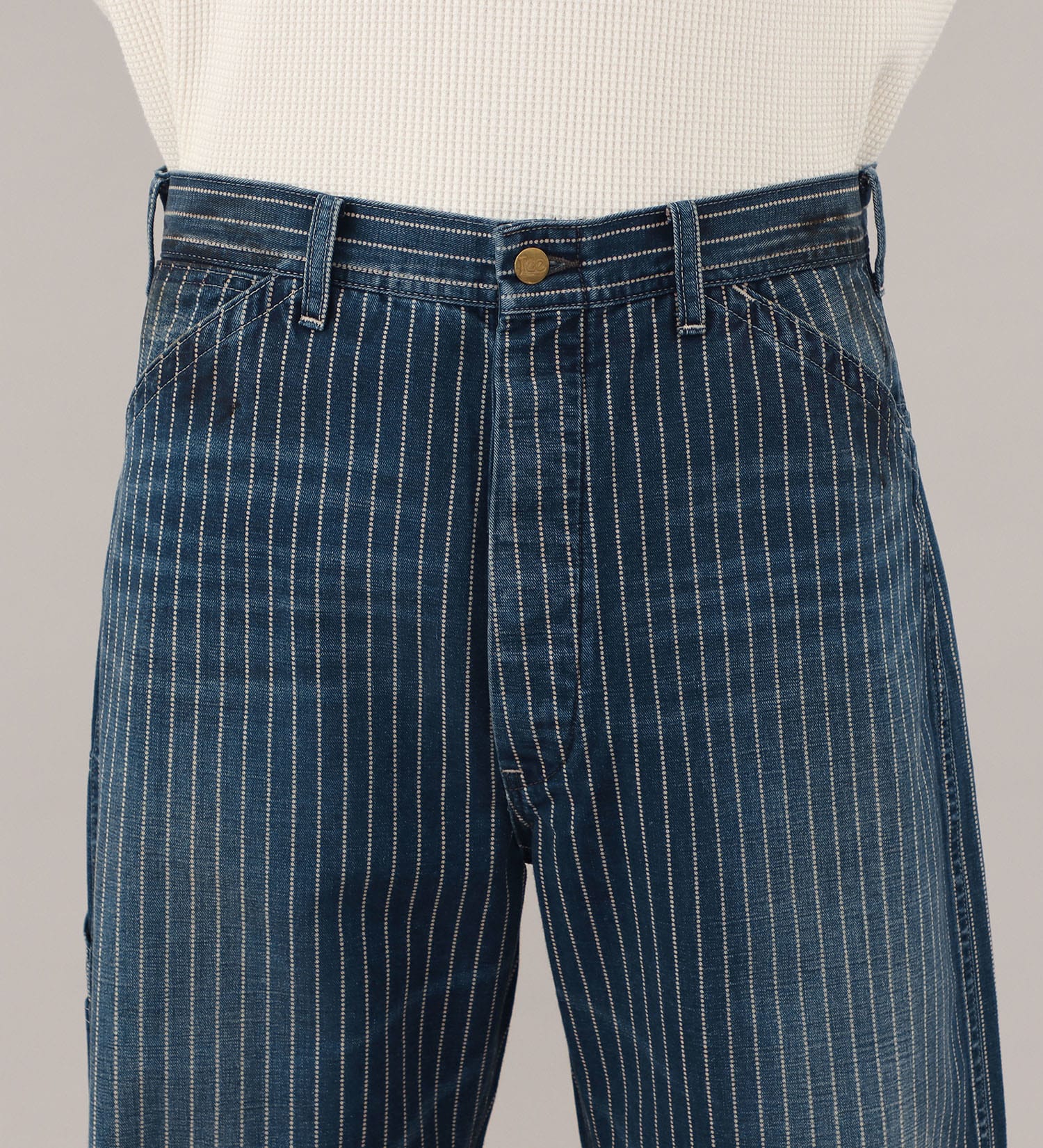 Lee(リー)の【試着対象】VINTAGE PAINTER PANTS/ビンテージぺインターパンツ【セットアップ可/DUNGAREES】|パンツ/パンツ/メンズ|ストライプ