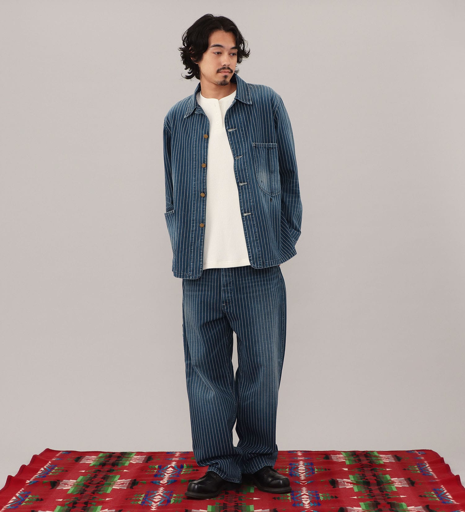 Lee(リー)の【試着対象】VINTAGE PAINTER PANTS/ビンテージぺインターパンツ【セットアップ可/DUNGAREES】|パンツ/パンツ/メンズ|ストライプ
