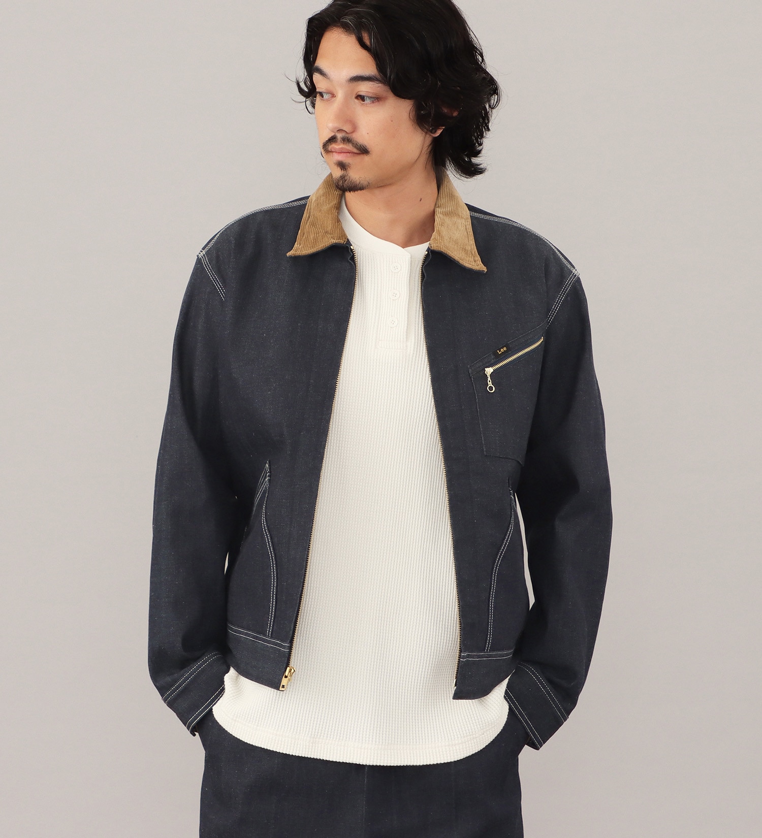 Lee(リー)の【試着対象】VINTAGE LINNING BROUSE/ビンテージライニングブルゾン|ジャケット/アウター/その他アウター/メンズ|インディゴ未洗い