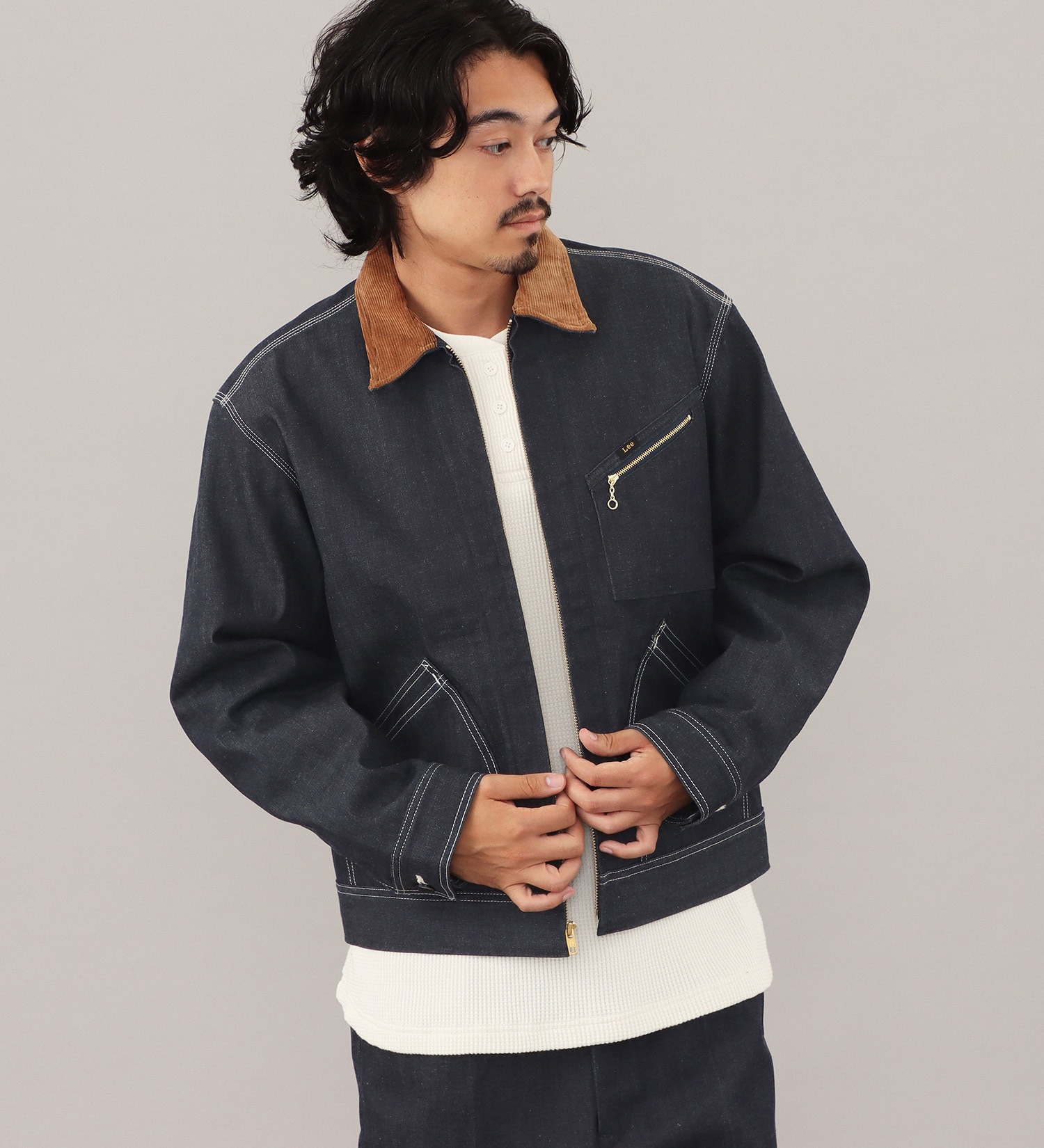 Lee(リー)の【試着対象】VINTAGE LINNING BROUSE/ビンテージライニングブルゾン|ジャケット/アウター/その他アウター/メンズ|インディゴ未洗い