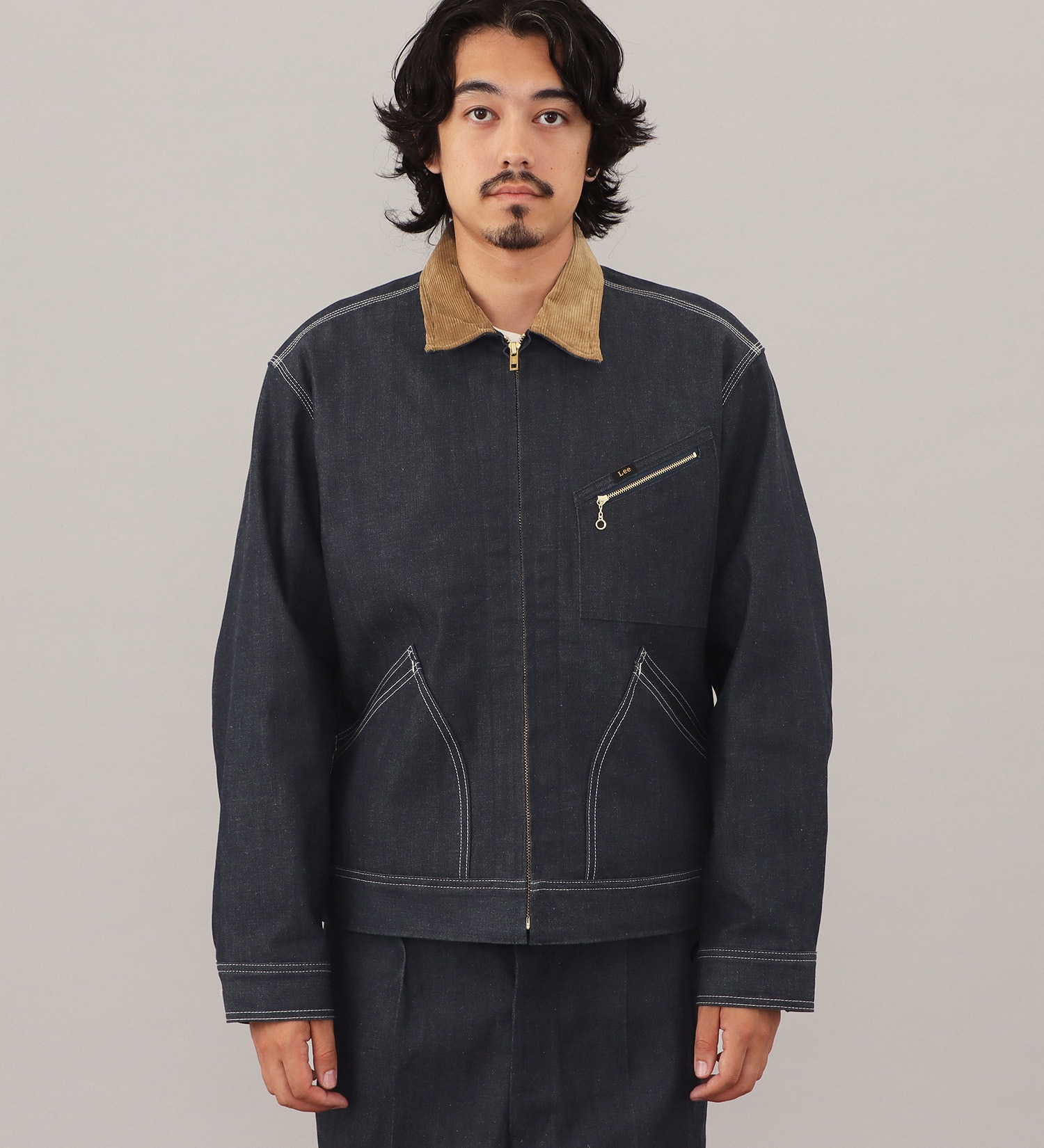 Lee(リー)の【試着対象】VINTAGE LINNING BROUSE/ビンテージライニングブルゾン|ジャケット/アウター/その他アウター/メンズ|インディゴ未洗い