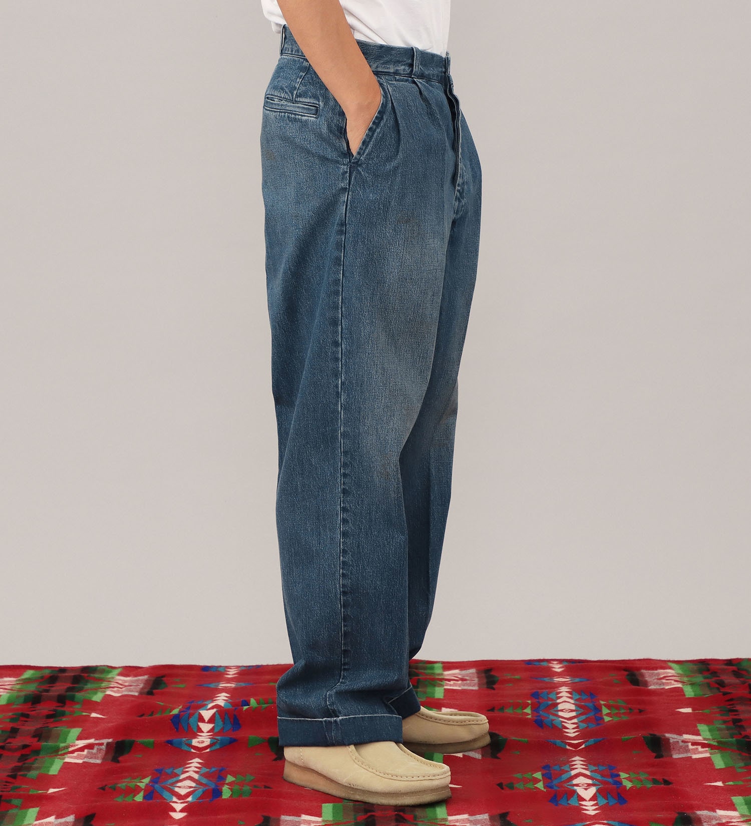 Lee(リー)の【試着対象】VITAGE TROUSERS/ビンテージトラウザー|パンツ/デニム/ジーンズパンツ/メンズ|中色ブルー