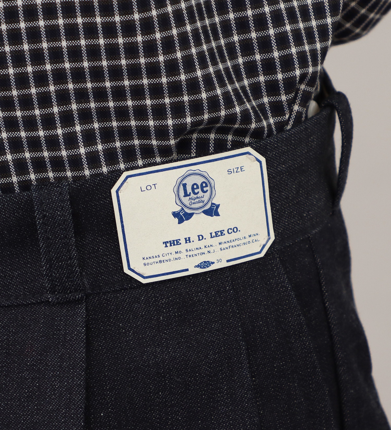 Lee(リー)の【試着対象】VITAGE TROUSERS/ビンテージトラウザー|パンツ/デニム/ジーンズパンツ/メンズ|インディゴ未洗い