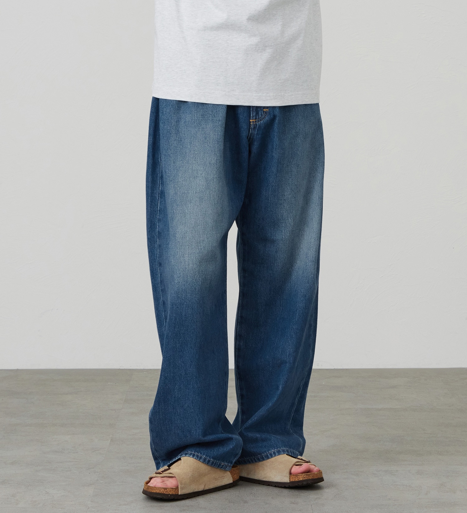 Lee(リー)のCOMFY JEAN【SLIM～WIDEまで選べる4シルエット】|パンツ/デニム/ジーンズパンツ/メンズ|中色ブルー