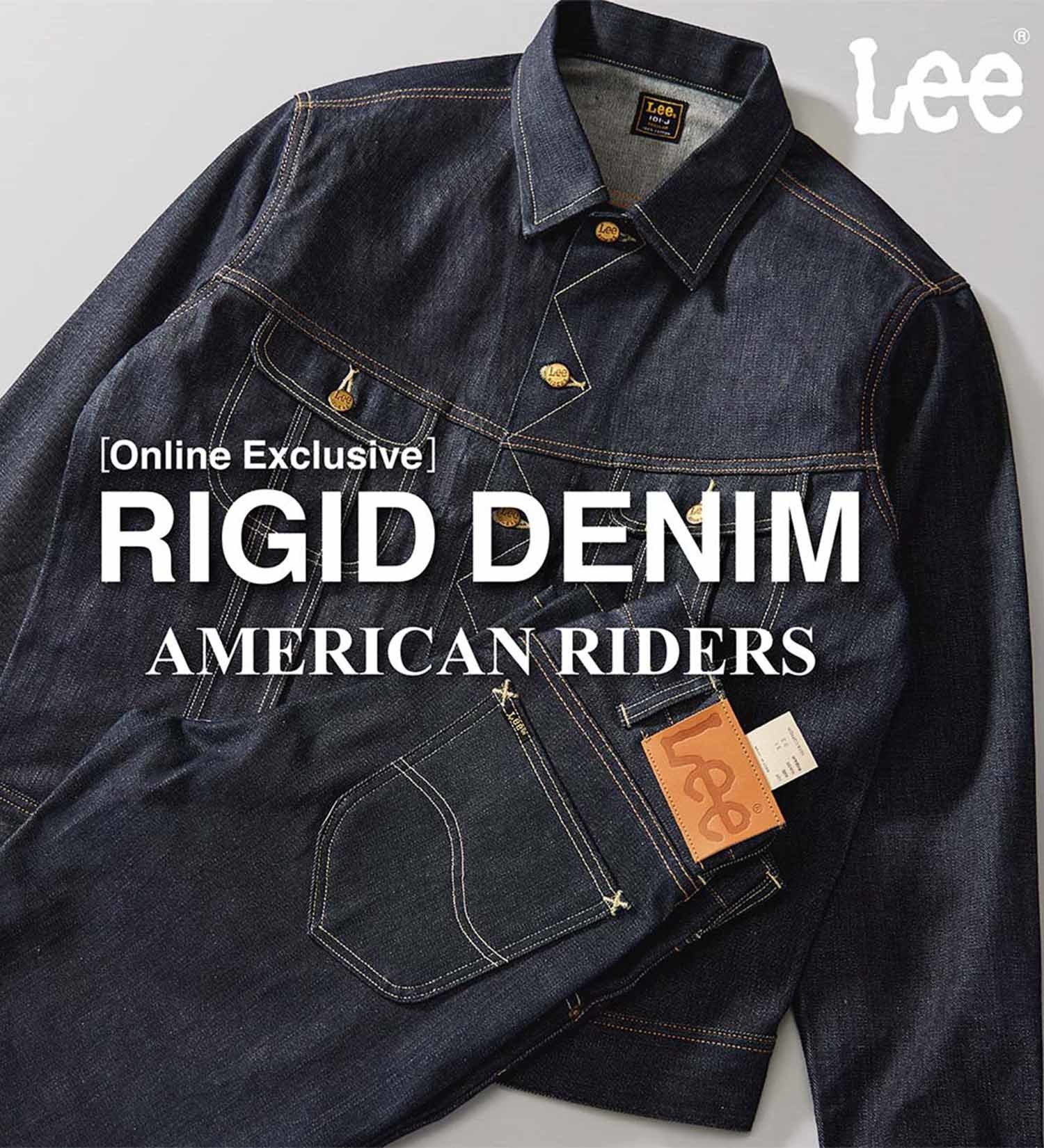 Lee(リー)の【ノベルティー対象】【公式EC別注】AMERICAN RIDERS 101Jデニムジャケット 数量限定|ジャケット/アウター/デニムジャケット/メンズ|インディゴ未洗い