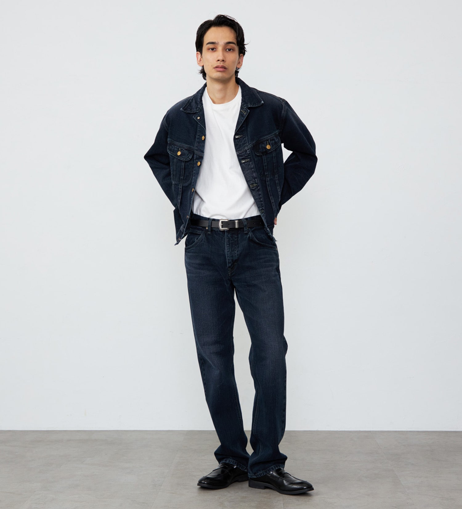 Lee(リー)のAMERICAN RIDERS 101Z ストレートジーンズ【股下長め83cm】|パンツ/デニム/ジーンズパンツ/メンズ|ブラックデニム