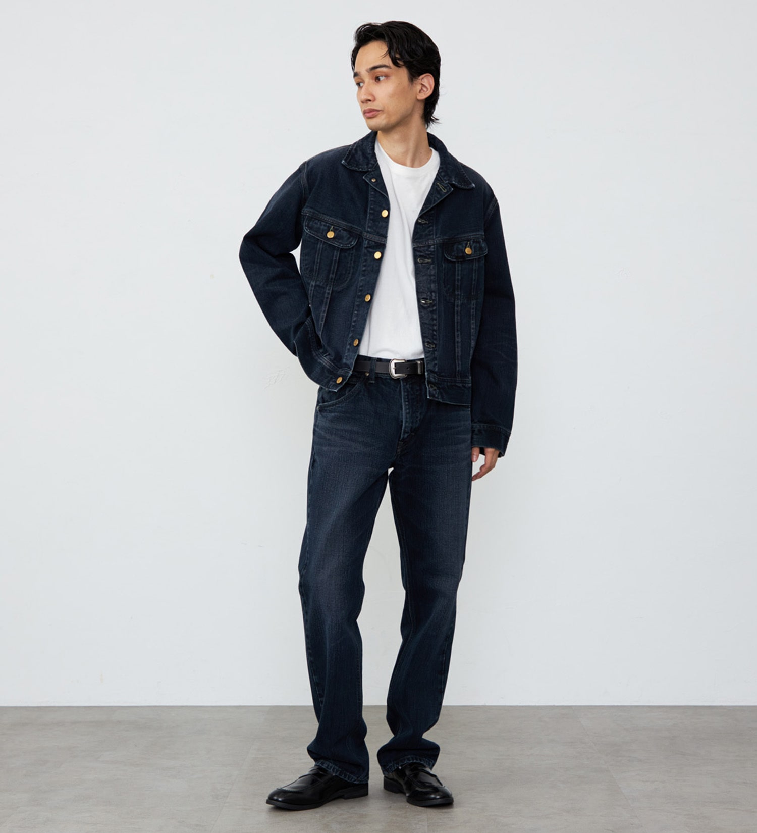 Lee(リー)のAMERICAN RIDERS 101Z ストレートジーンズ【股下長め83cm】|パンツ/デニム/ジーンズパンツ/メンズ|ブラックデニム