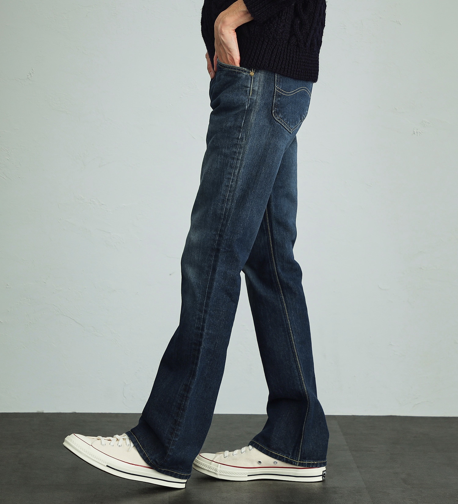 Lee(リー)の【股下長め(86cm)】AMERICAN RIDERS 102 ブーツカットジーンズ|パンツ/デニムパンツ/メンズ|濃色ブルー