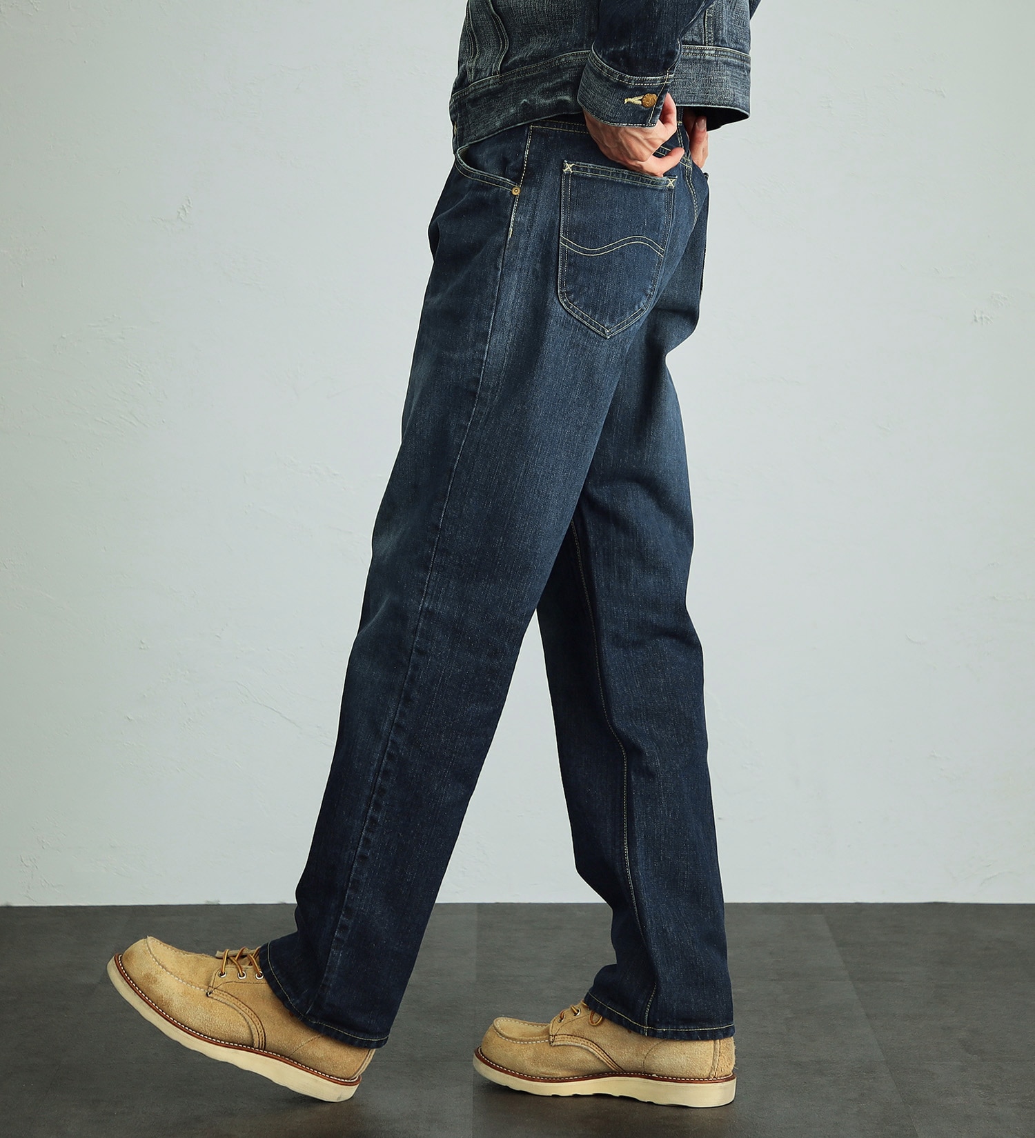 Lee(リー)の【股下長め(83cm)】AMERICAN RIDERS 200 フルカットジーンズ|パンツ/デニムパンツ/メンズ|濃色ブルー