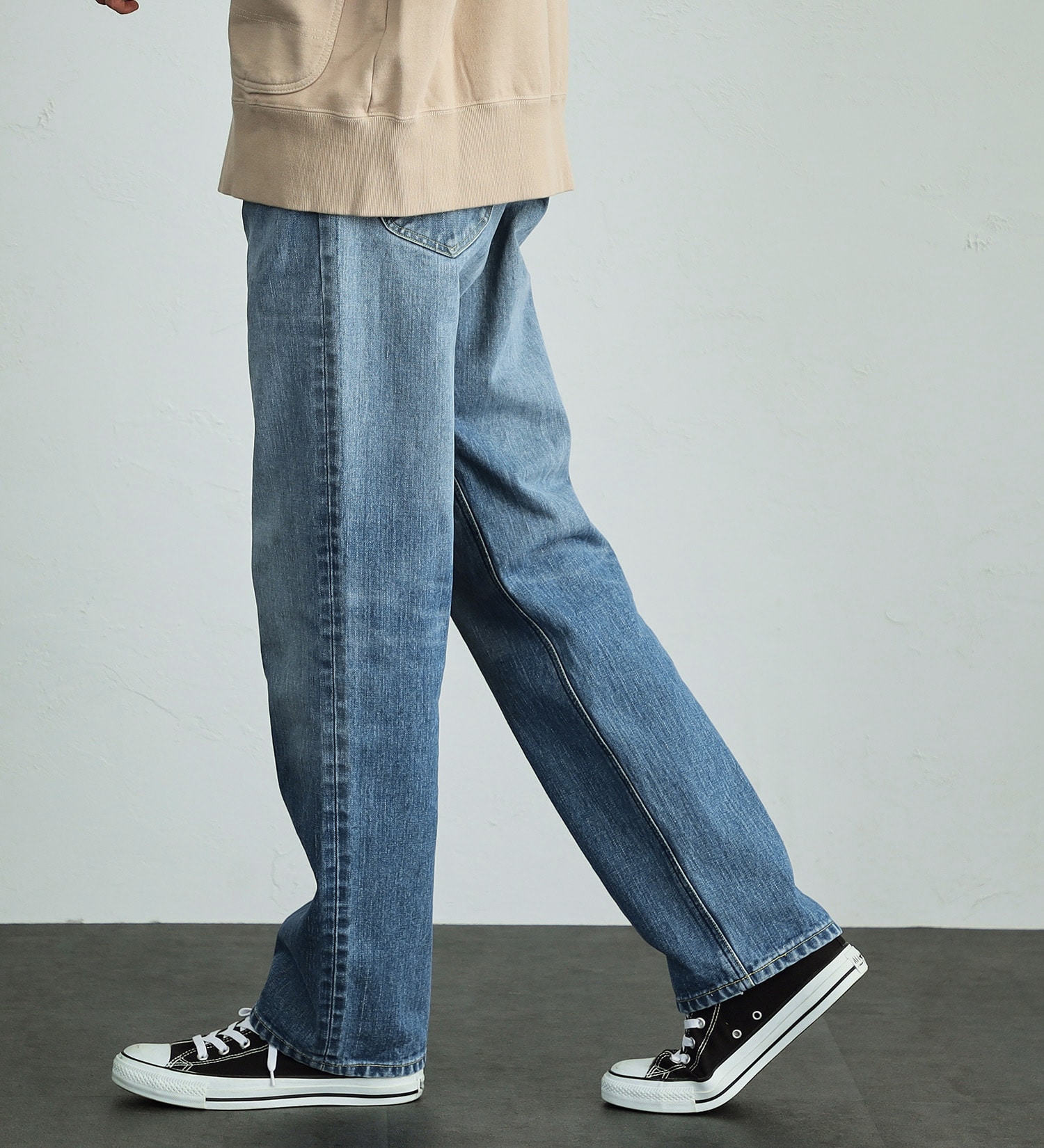Lee(リー)の【股下長め(83cm)】AMERICAN RIDERS 200 フルカットジーンズ|パンツ/デニムパンツ/メンズ|中色ブルー