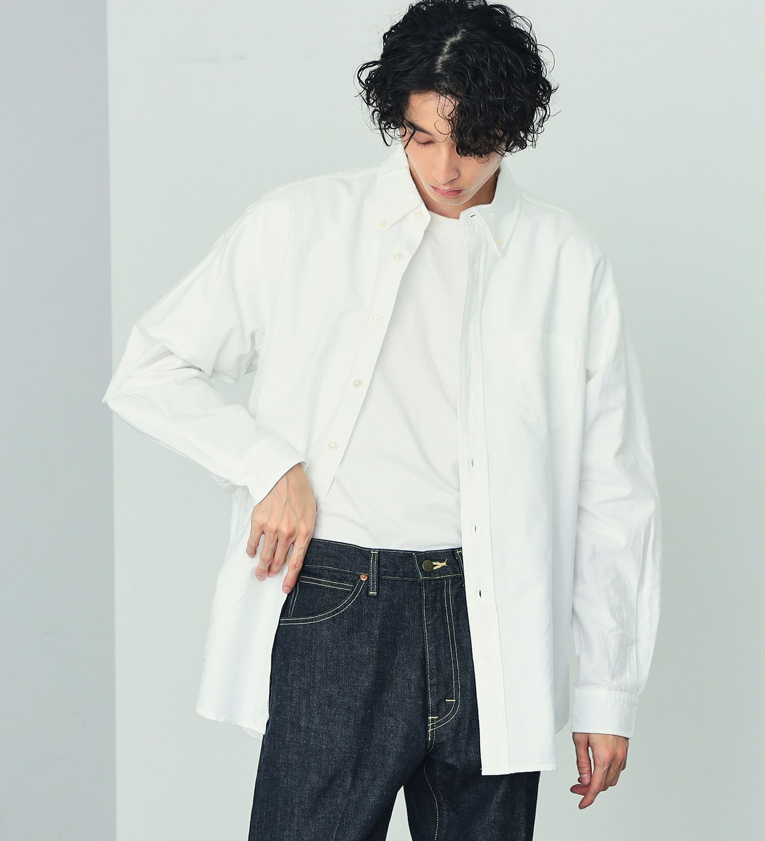Lee(リー)の【カート割対象】【FINAL SALE】ボタンダウンシャツ|トップス/シャツ/ブラウス/メンズ|ホワイト