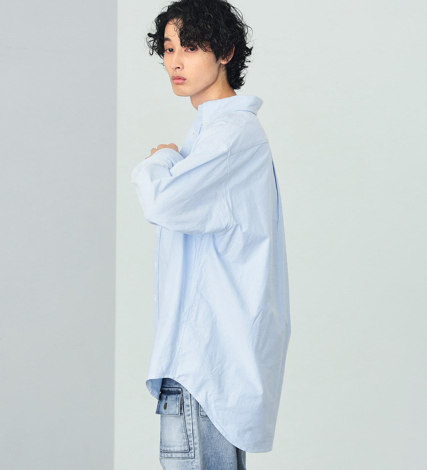 Lee(リー)の【カート割対象】【FINAL SALE】ボタンダウンシャツ|トップス/シャツ/ブラウス/メンズ|サックスブルー