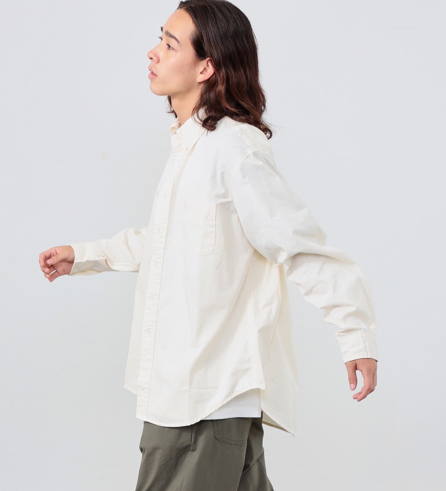 Lee(リー)の【カート割対象】【FINAL SALE】ボタンダウンシャツ デニム/カラー|トップス/シャツ/ブラウス/メンズ|ホワイト