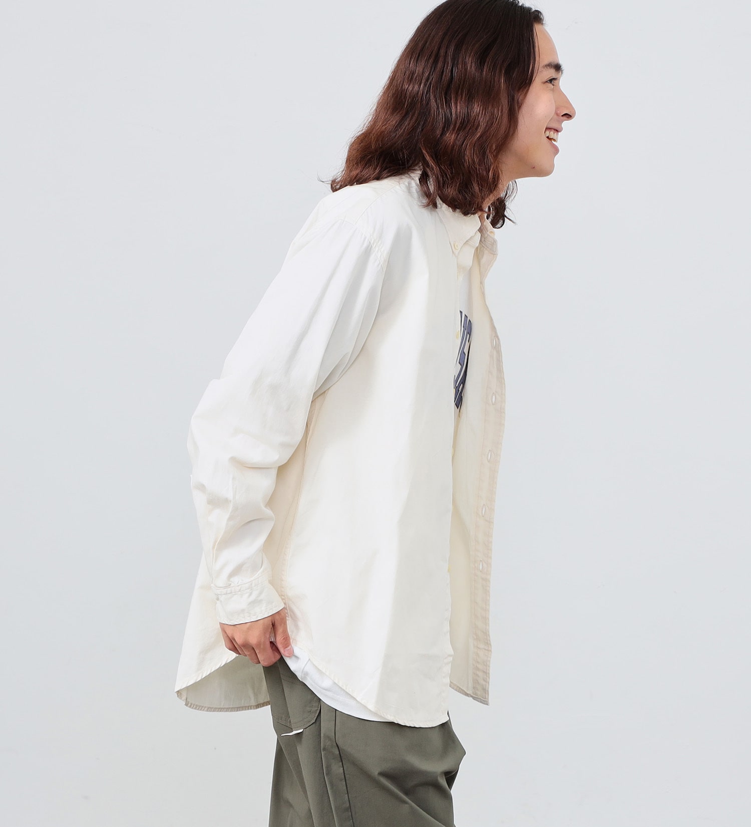 Lee(リー)の【カート割対象】【FINAL SALE】ボタンダウンシャツ デニム/カラー|トップス/シャツ/ブラウス/メンズ|ホワイト