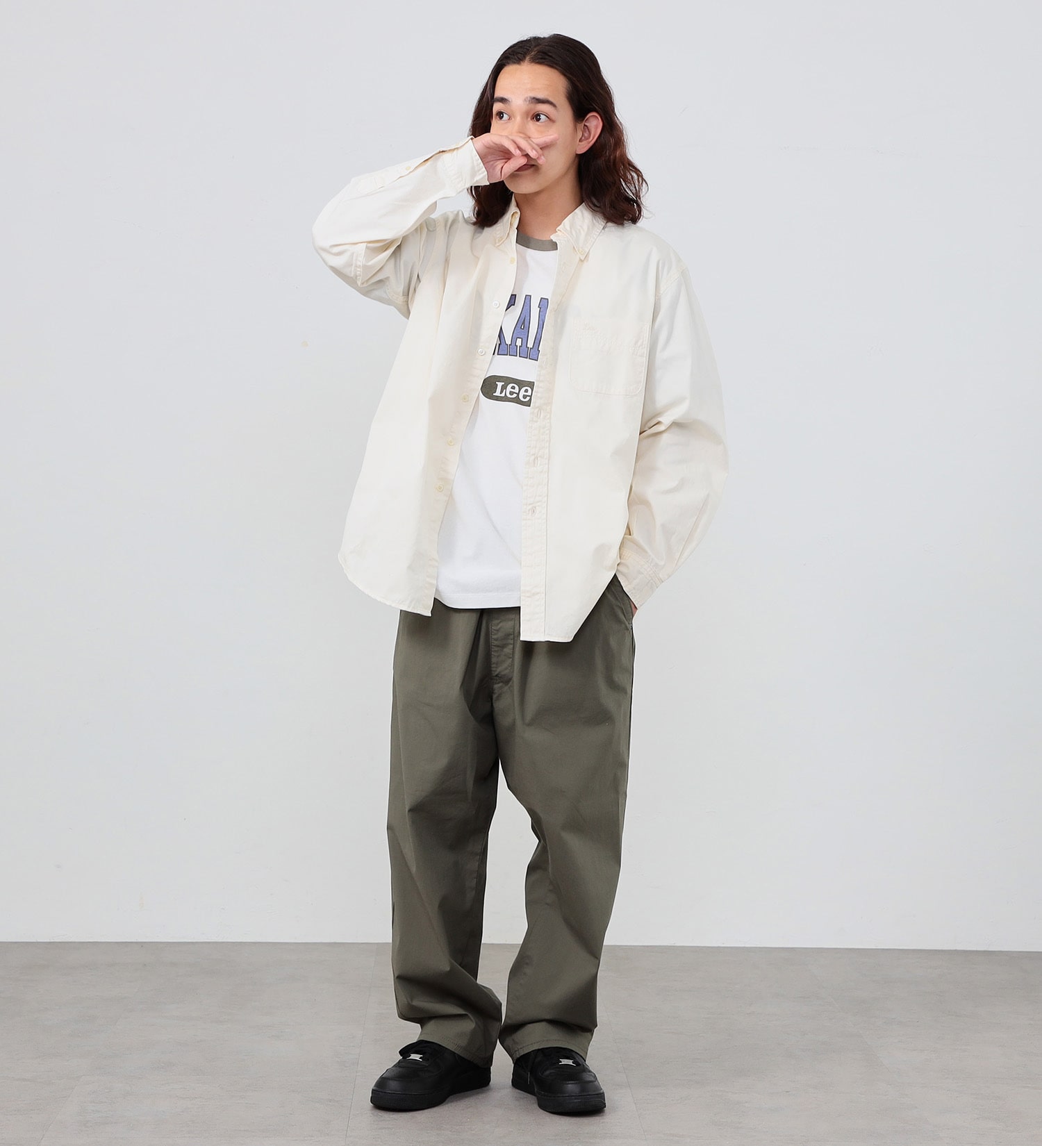 Lee(リー)の【カート割対象】【FINAL SALE】ボタンダウンシャツ デニム/カラー|トップス/シャツ/ブラウス/メンズ|ホワイト