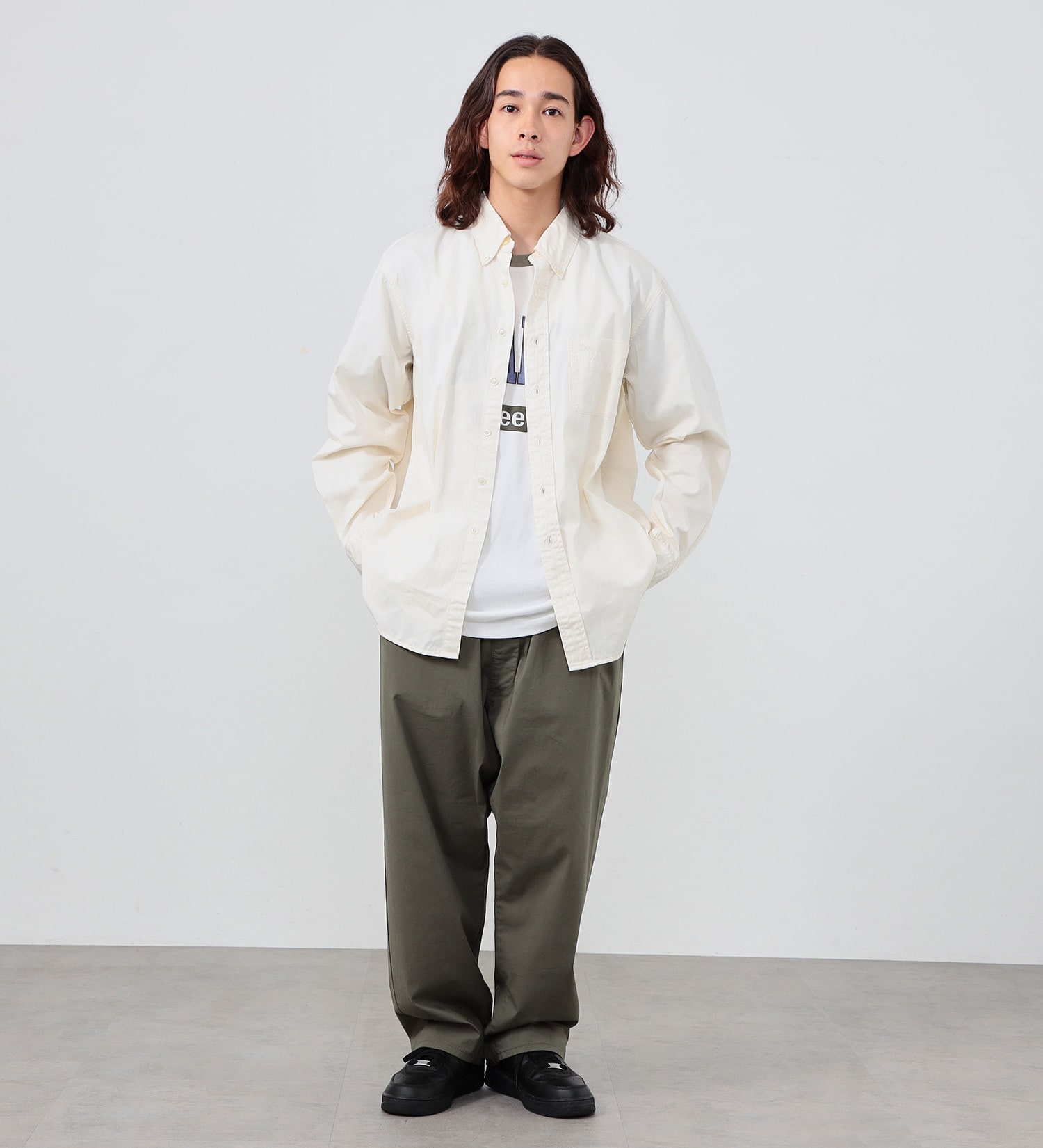 Lee(リー)の【カート割対象】【FINAL SALE】ボタンダウンシャツ デニム/カラー|トップス/シャツ/ブラウス/メンズ|ホワイト