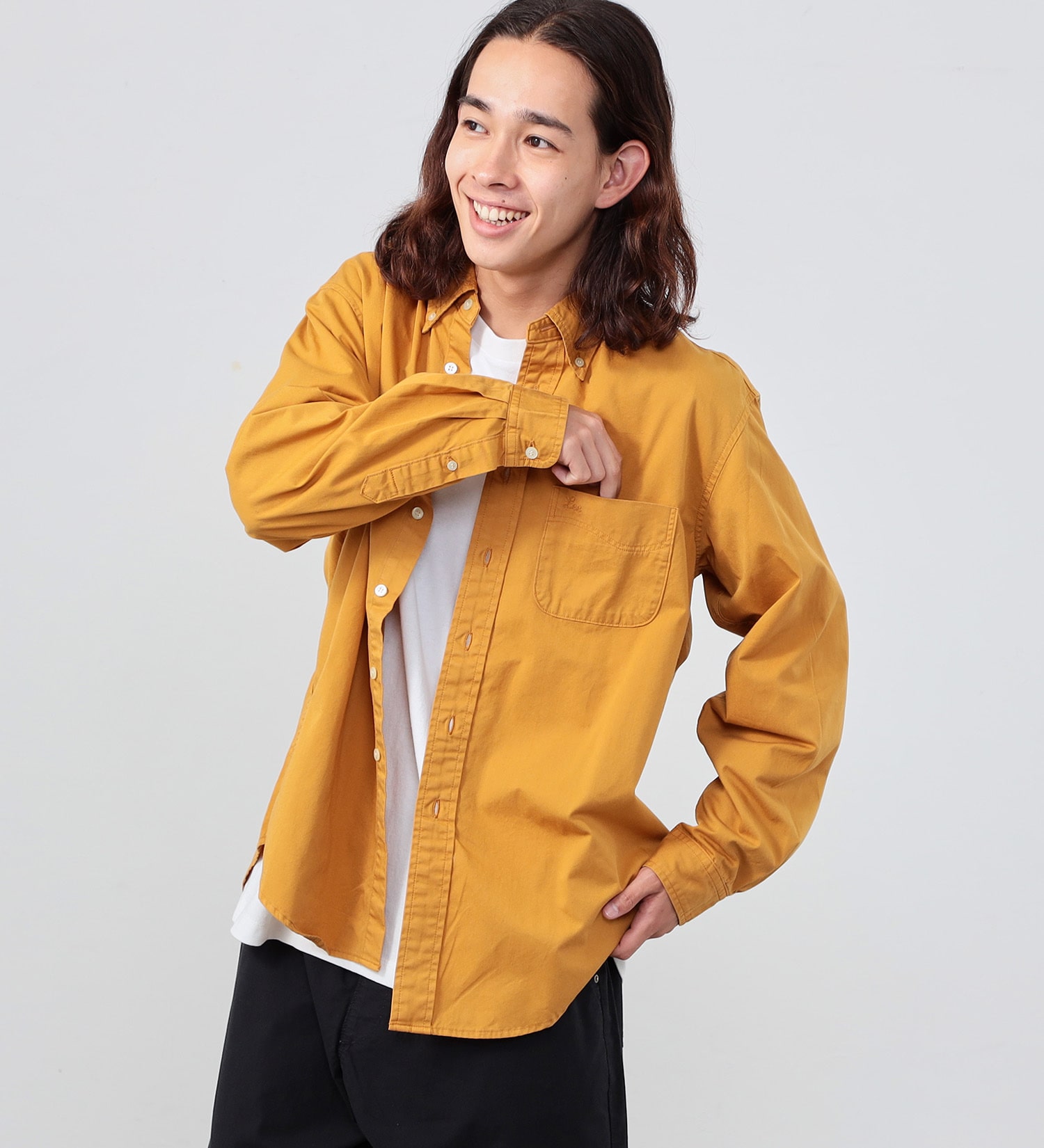 Lee(リー)の【カート割対象】【FINAL SALE】ボタンダウンシャツ デニム/カラー|トップス/シャツ/ブラウス/メンズ|マスタード