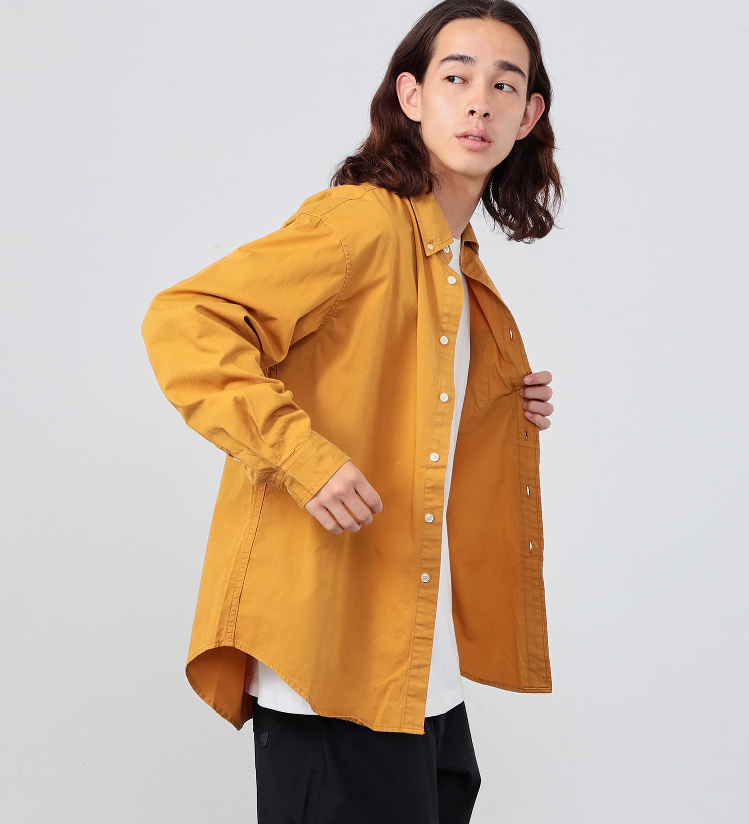 Lee(リー)の【カート割対象】【FINAL SALE】ボタンダウンシャツ デニム/カラー|トップス/シャツ/ブラウス/メンズ|マスタード