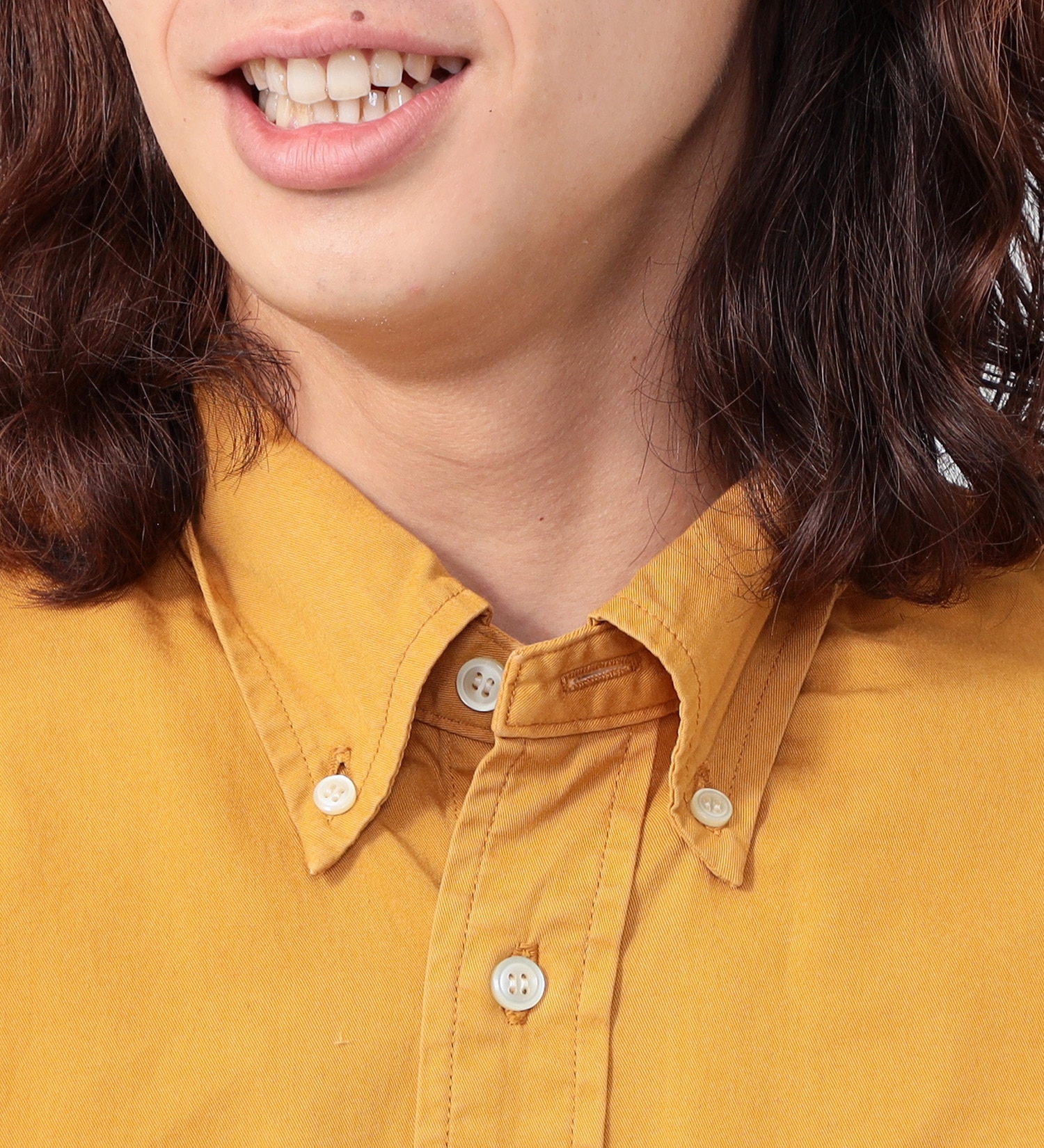 Lee(リー)の【カート割対象】【FINAL SALE】ボタンダウンシャツ デニム/カラー|トップス/シャツ/ブラウス/メンズ|マスタード