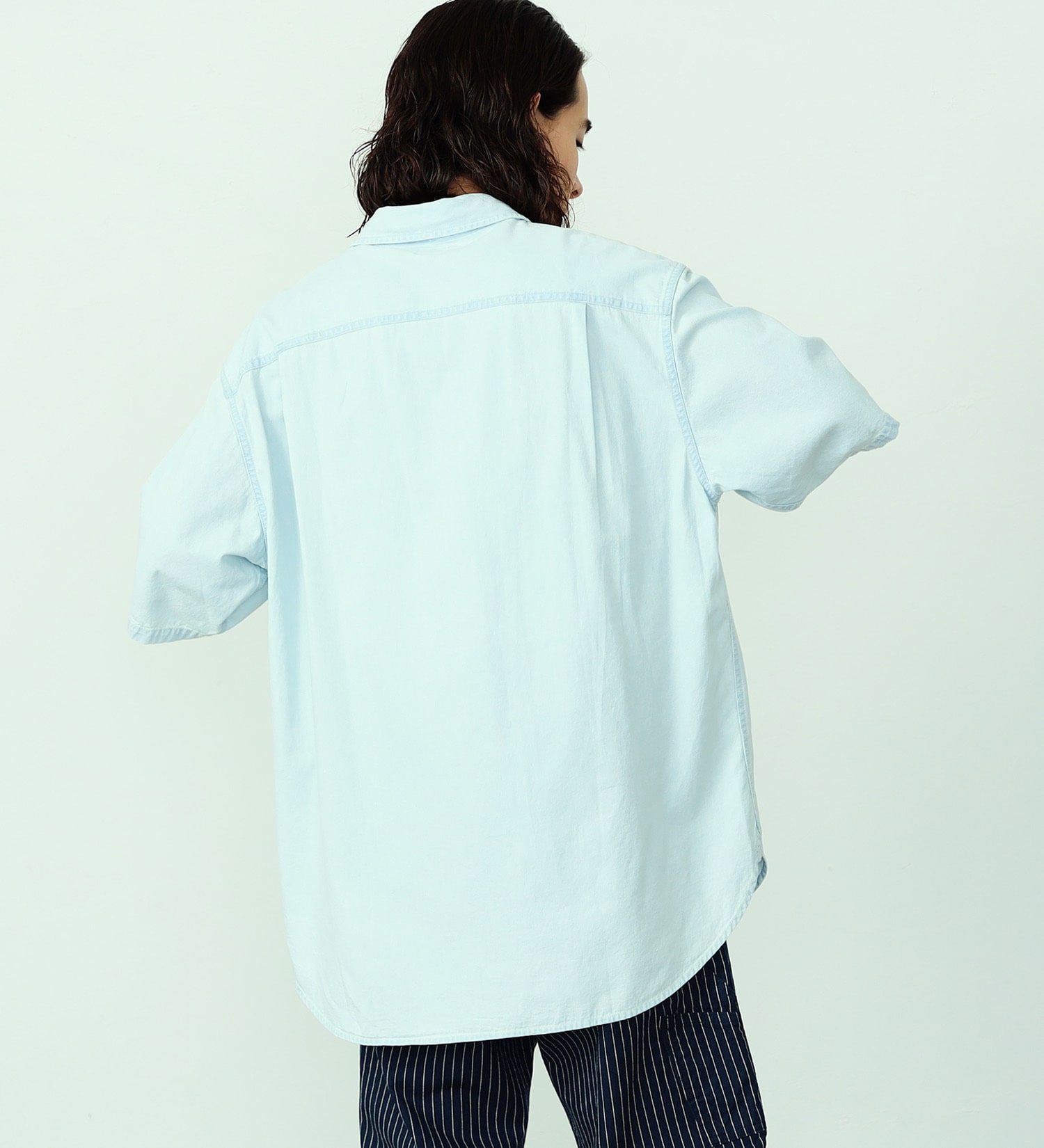 Lee(リー)のビッグワークポケット ハーフスリーブシャツ|トップス/シャツ/ブラウス/メンズ|淡色ブルー