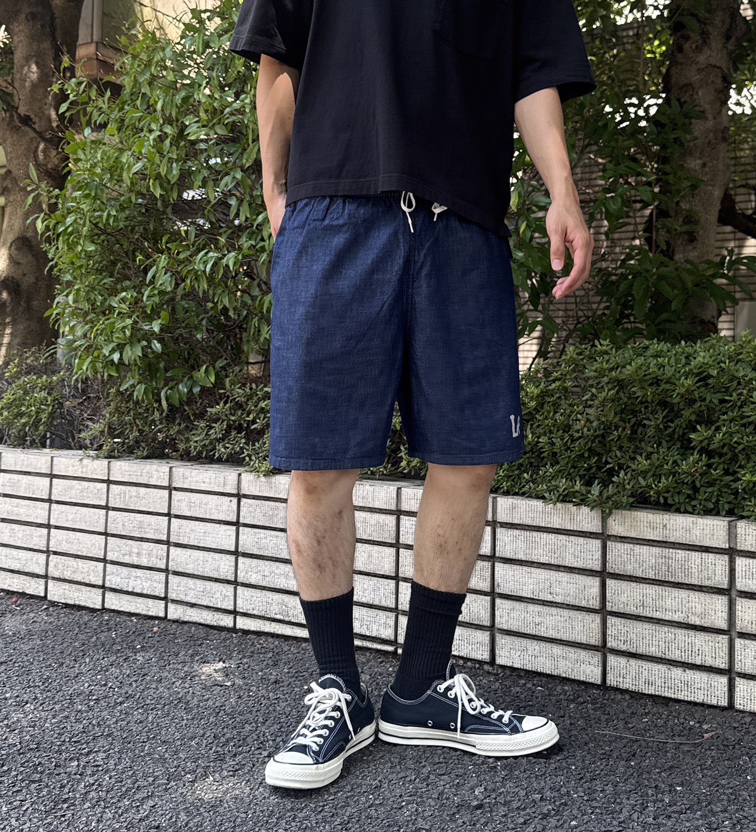 Lee(リー)の【SUMMER SALE】【涼】軽量素材/アスレチックショーツ 速乾/夏用/梅雨も快適|パンツ/デニム/ジーンズパンツ/メンズ|インディゴブルー