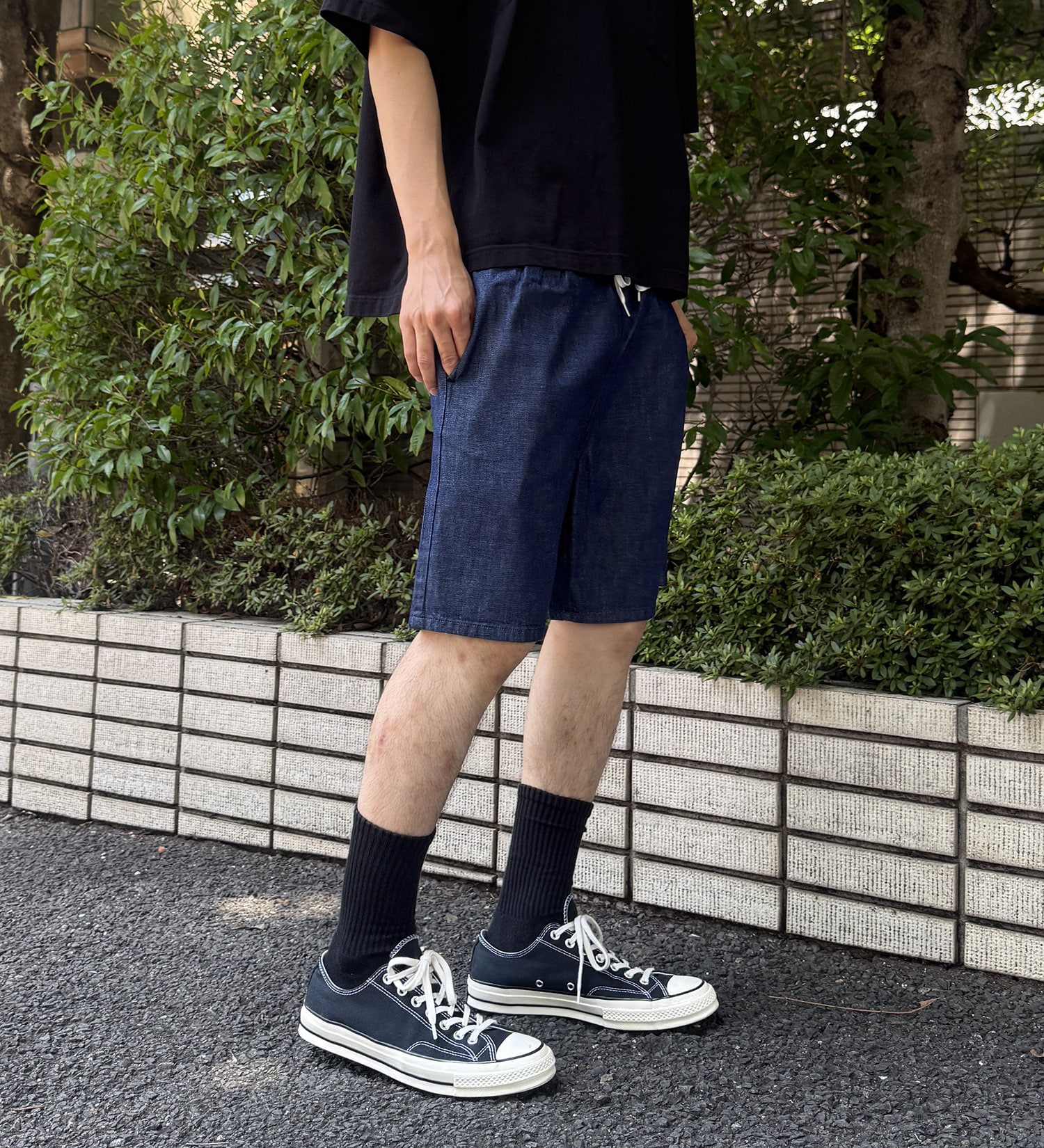 Lee(リー)の【SUMMER SALE】【涼】軽量素材/アスレチックショーツ 速乾/夏用/梅雨も快適|パンツ/デニム/ジーンズパンツ/メンズ|インディゴブルー
