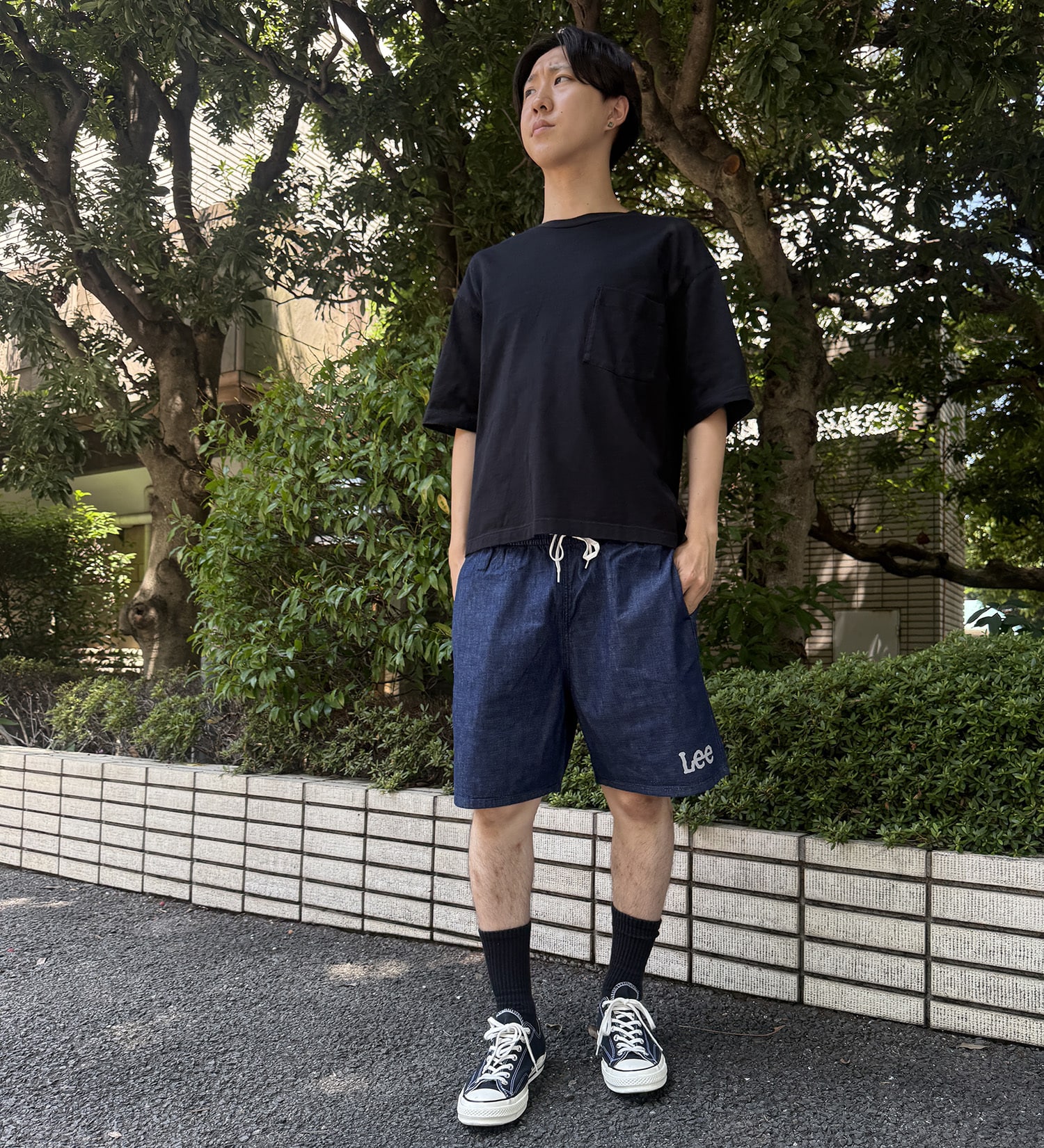 Lee(リー)の【SUMMER SALE】【涼】軽量素材/アスレチックショーツ 速乾/夏用/梅雨も快適|パンツ/デニム/ジーンズパンツ/メンズ|インディゴブルー