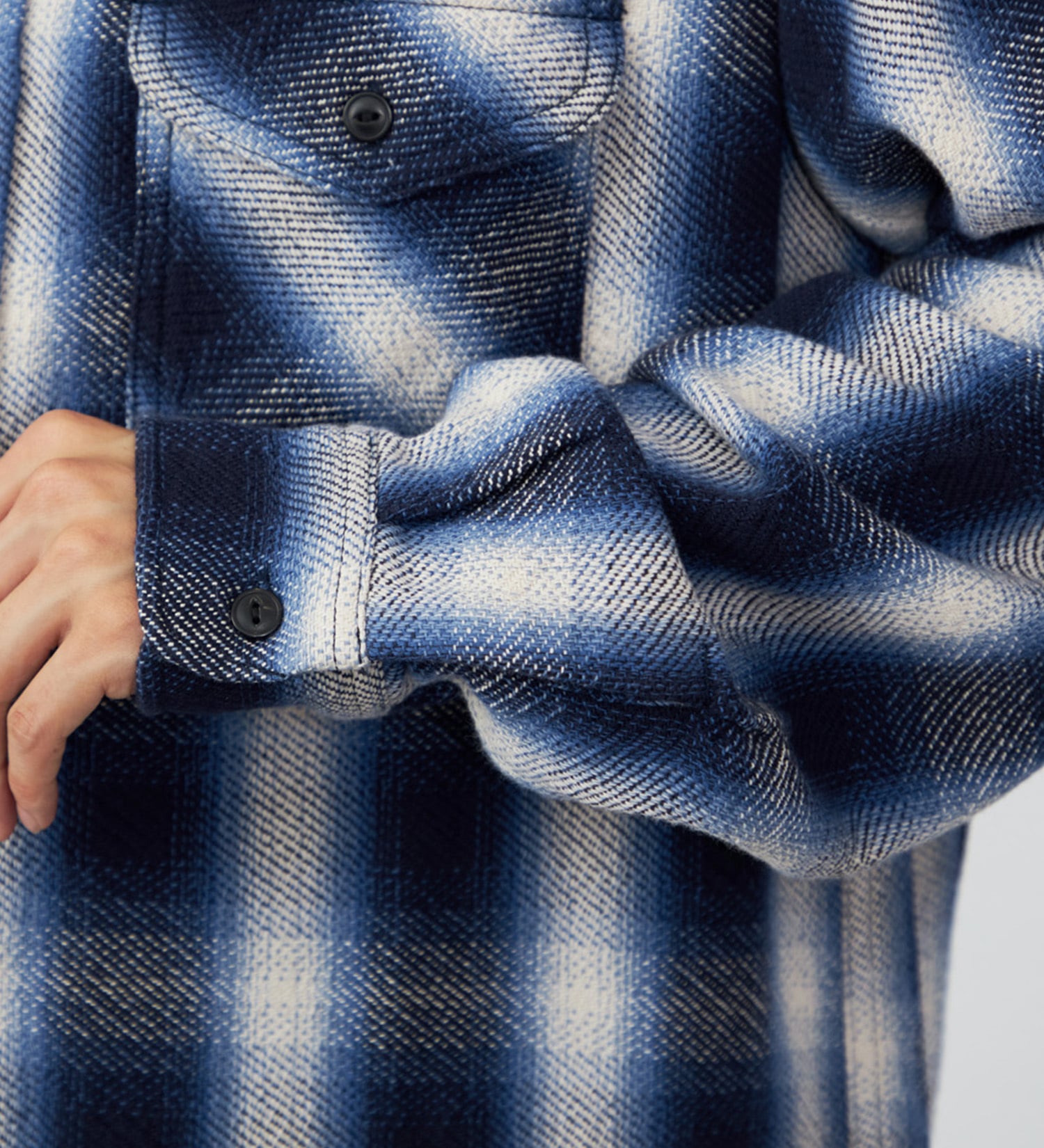 Lee(リー)のNEL WORK SHIRTS/ネルワークシャツ オンブレチェック|トップス/シャツ/ブラウス/メンズ|ブルー