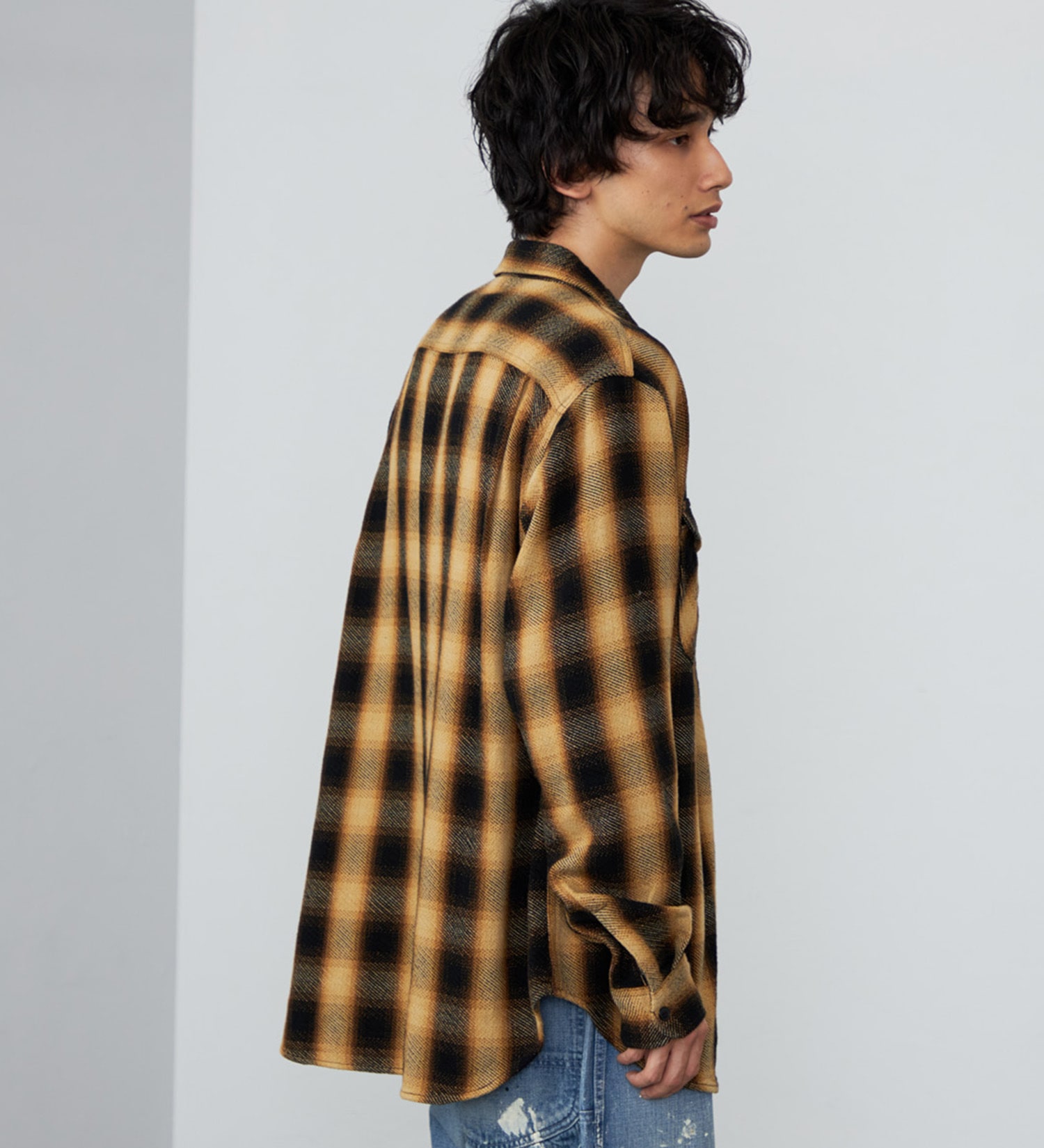 Lee(リー)のNEL WORK SHIRTS/ネルワークシャツ オンブレチェック|トップス/シャツ/ブラウス/メンズ|ブラウン