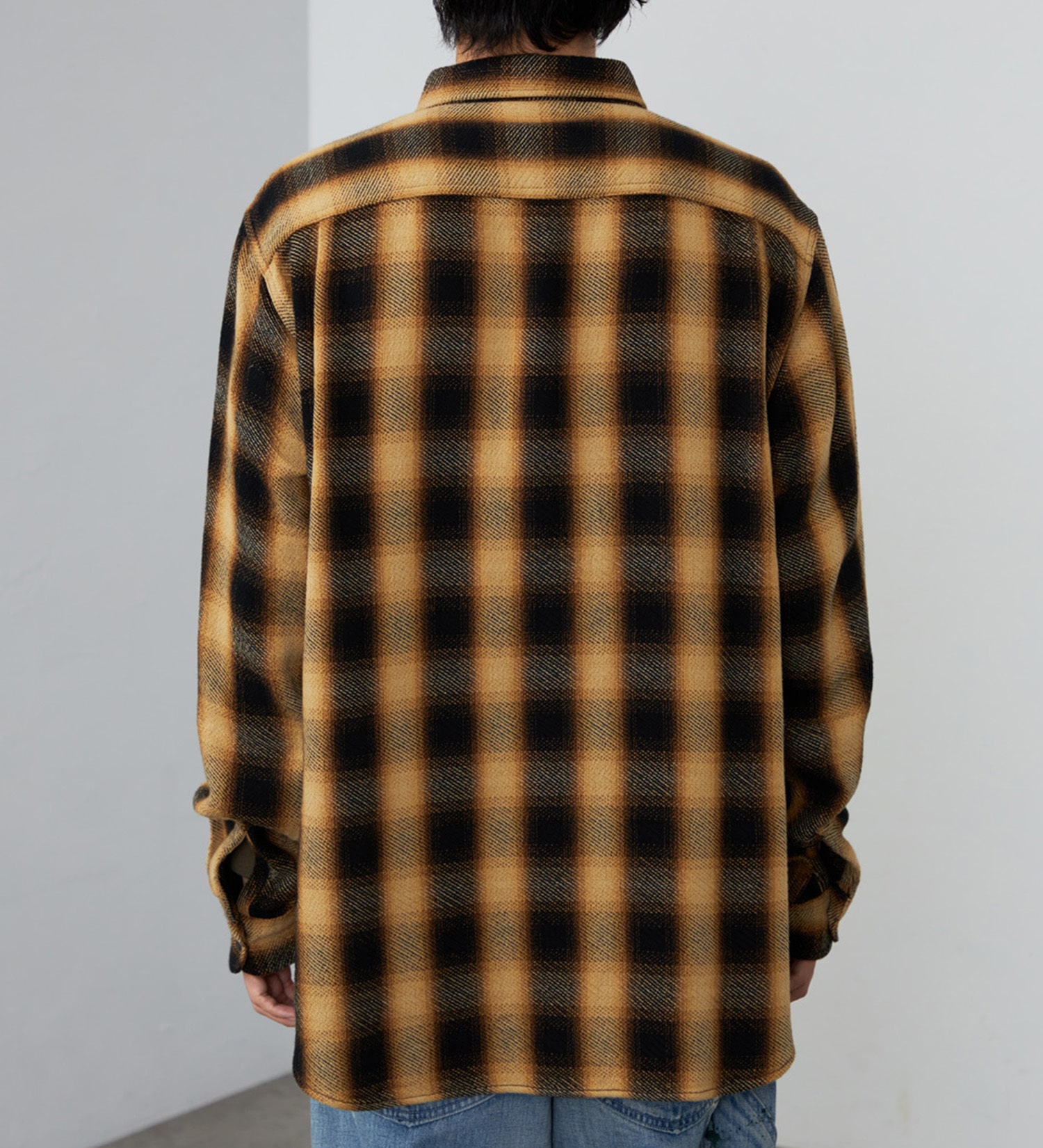 Lee(リー)のNEL WORK SHIRTS/ネルワークシャツ オンブレチェック|トップス/シャツ/ブラウス/メンズ|ブラウン