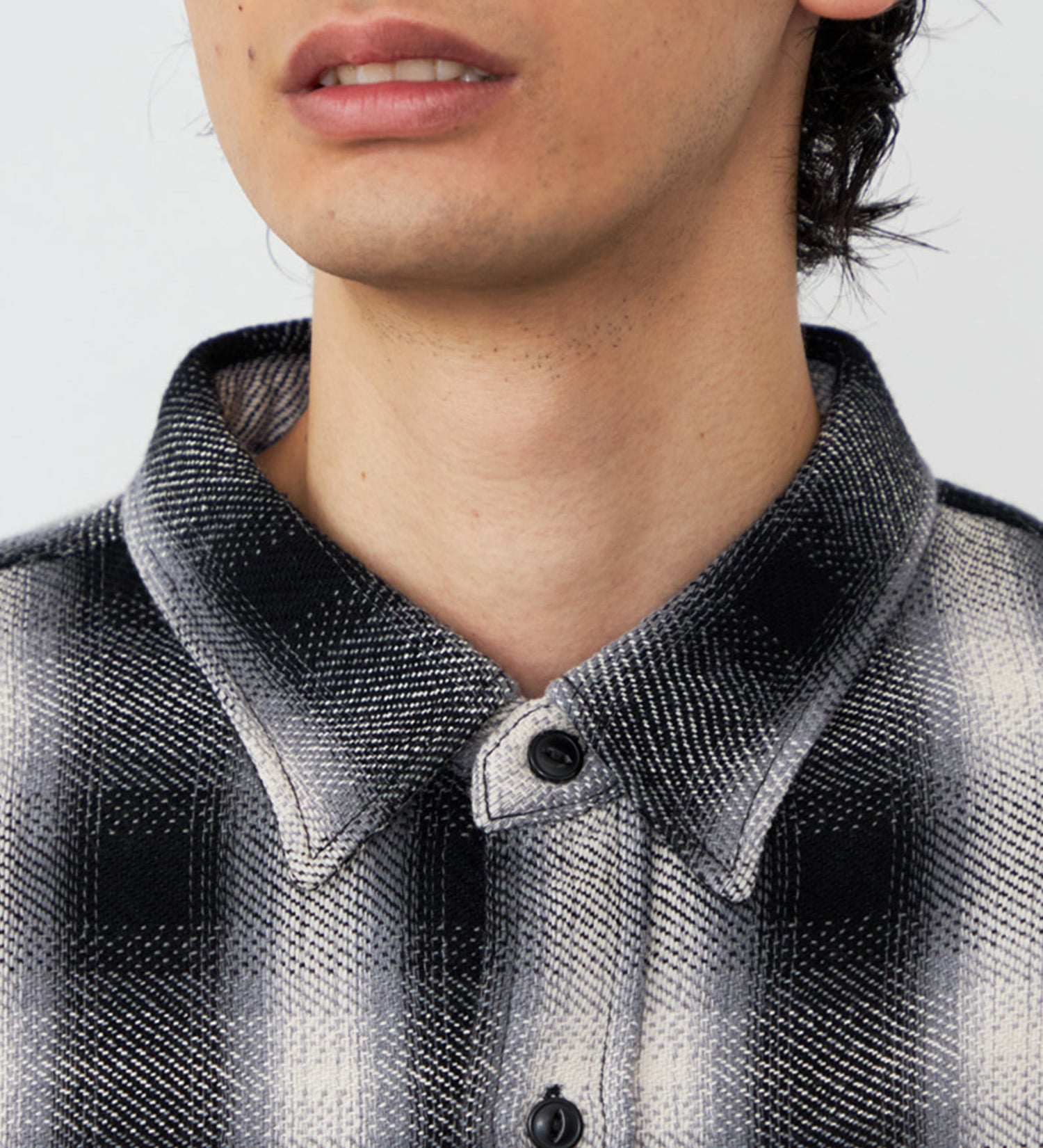 Lee(リー)のNEL WORK SHIRTS/ネルワークシャツ オンブレチェック|トップス/シャツ/ブラウス/メンズ|ブラック