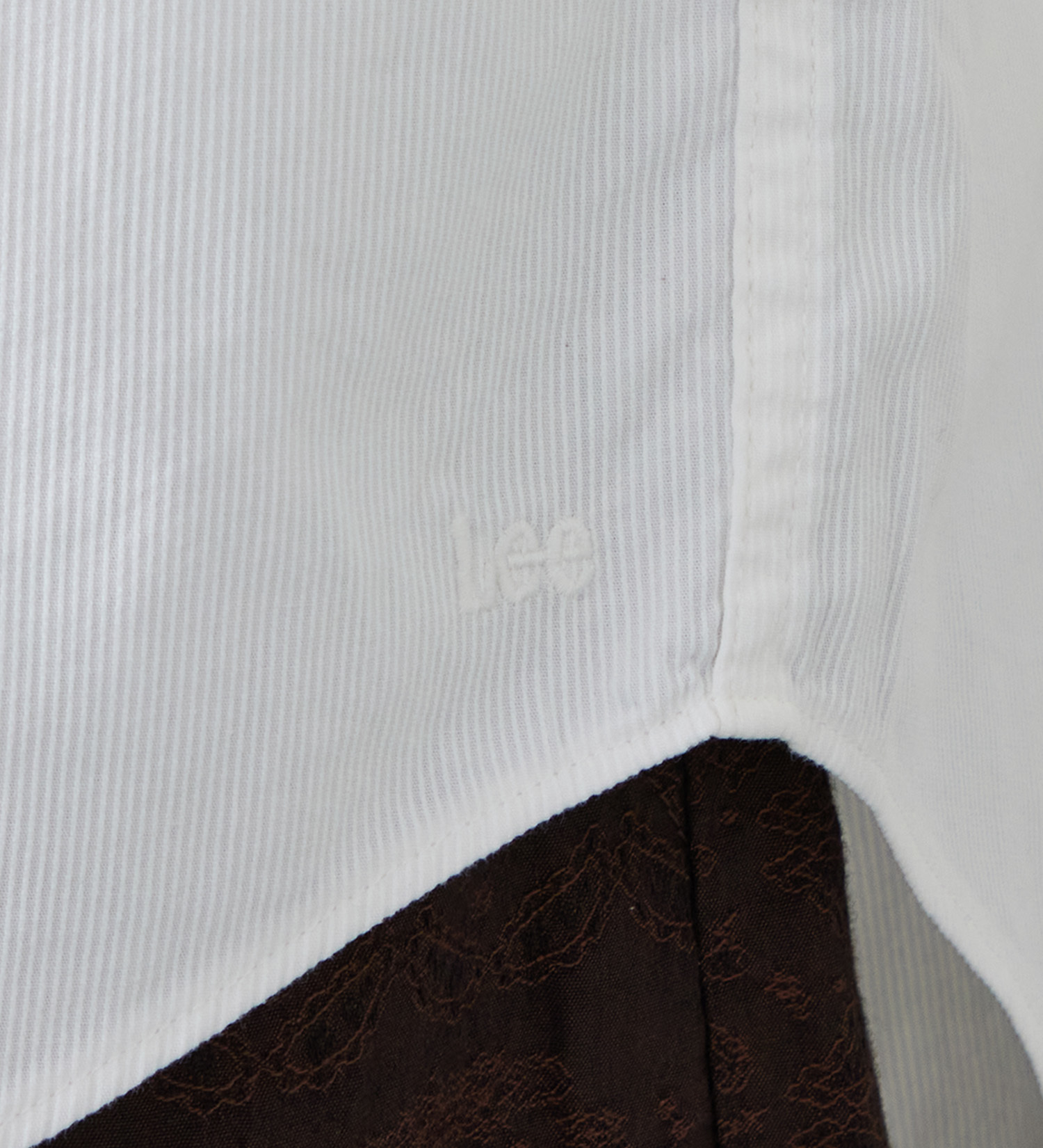 Lee(リー)のハーフスリーブワークシャツ ライトウエイトコードレーン|トップス/シャツ/ブラウス/メンズ|ホワイト