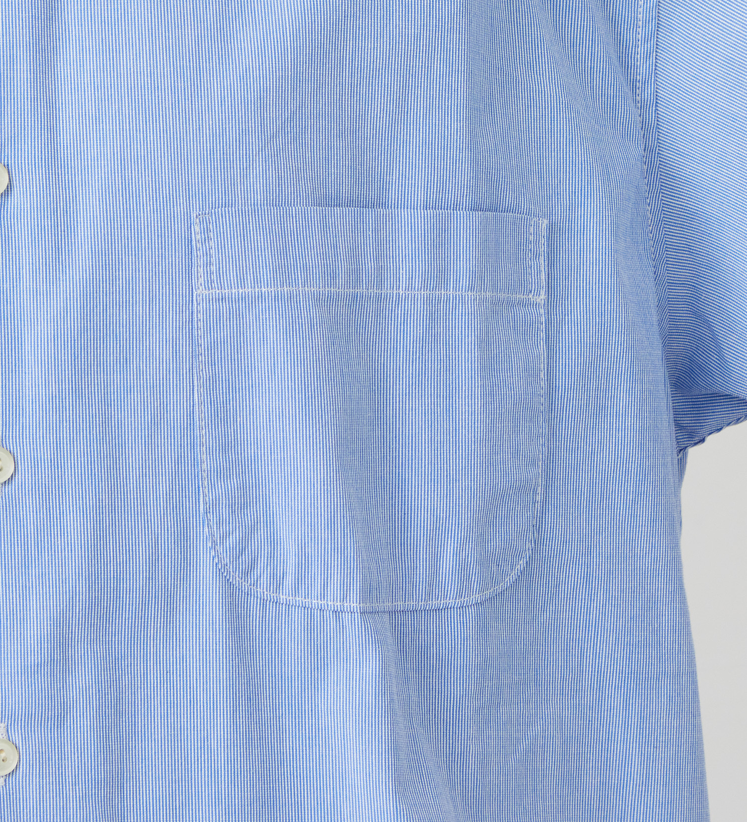 Lee(リー)のハーフスリーブワークシャツ ライトウエイトコードレーン|トップス/シャツ/ブラウス/メンズ|ブルー