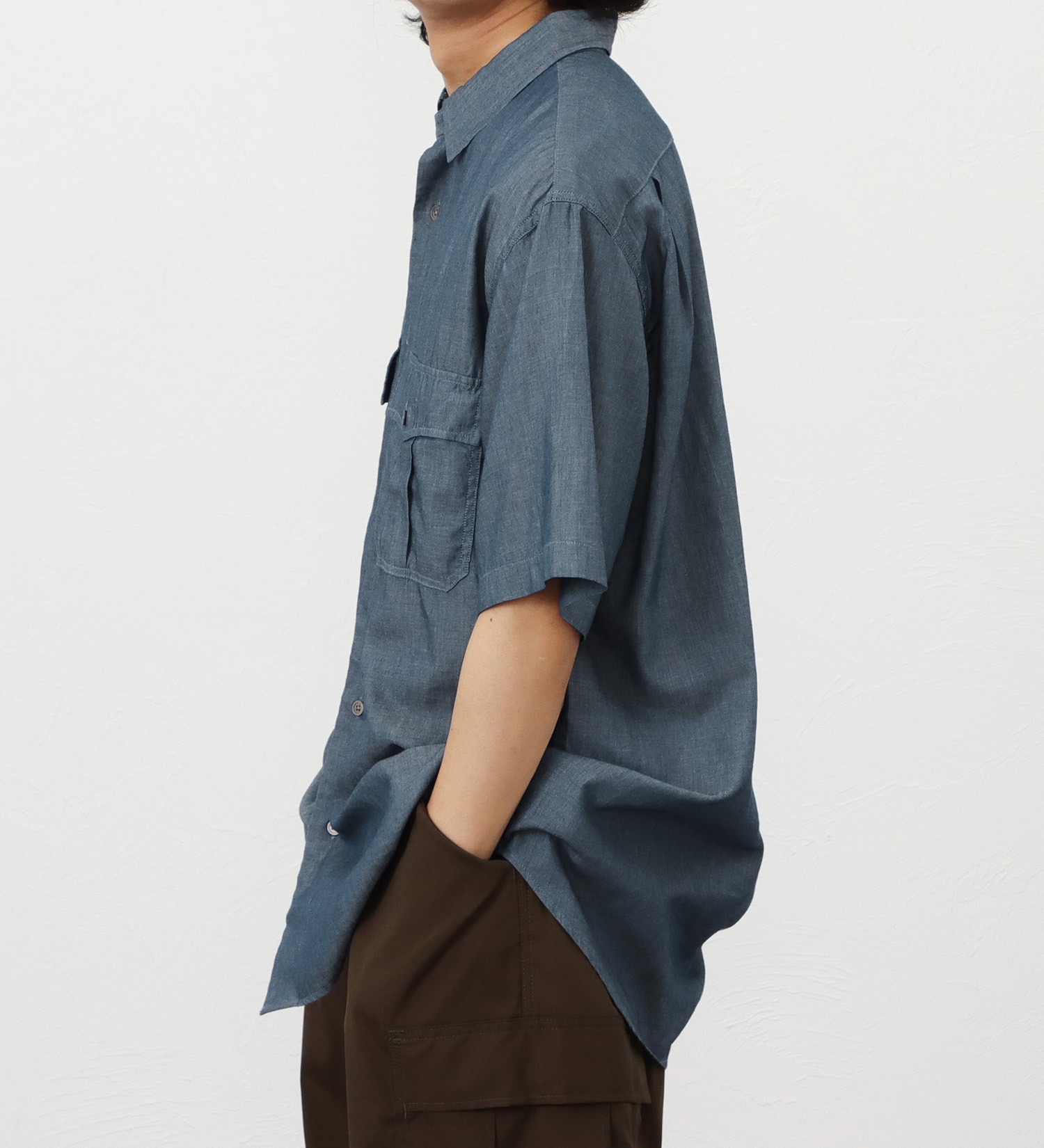 Lee(リー)の【ポイントアップ対象】【直営店・WEB別注】ドットエアーシャツ【涼】|トップス/シャツ/ブラウス/メンズ|インディゴブルー