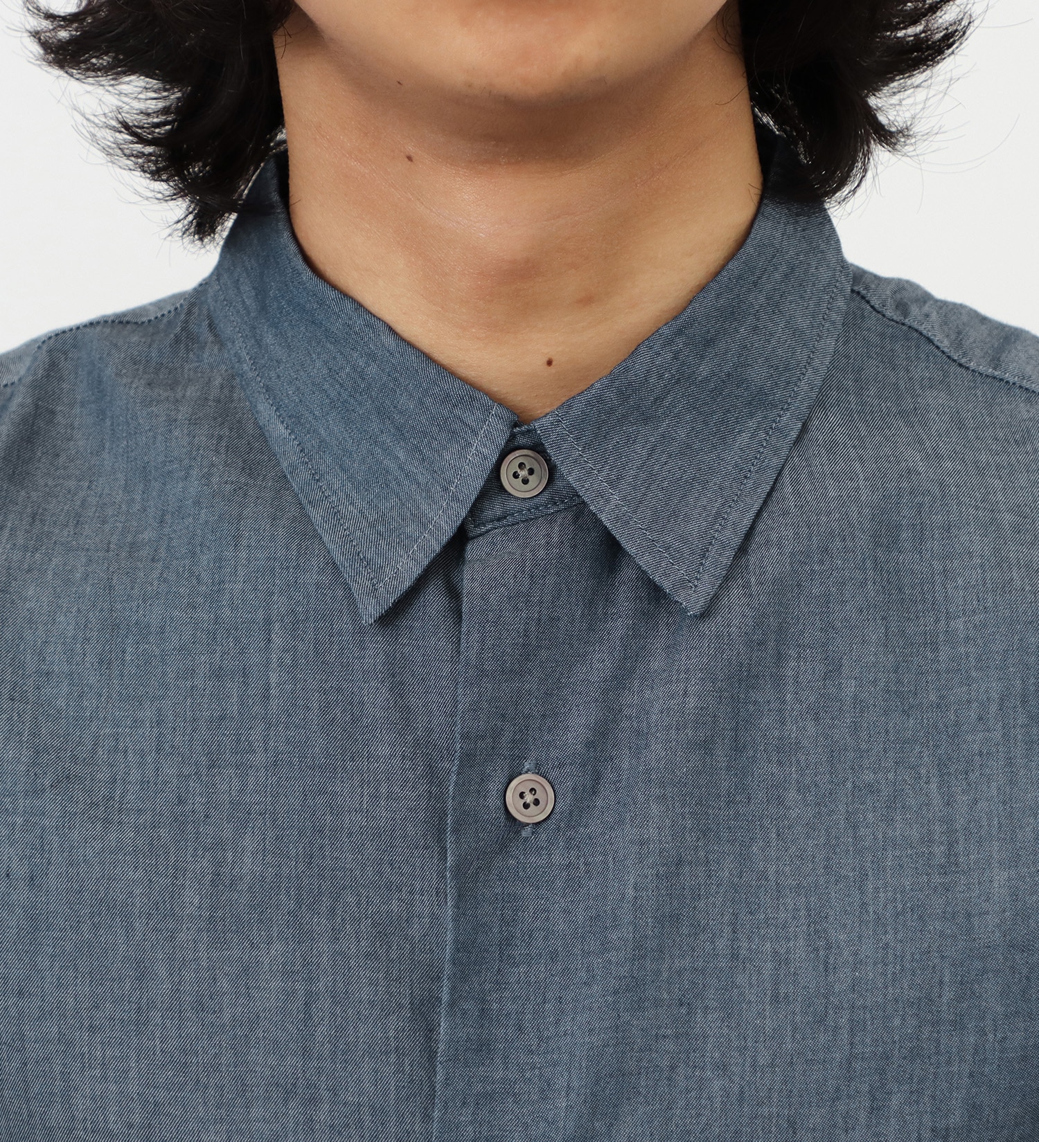 Lee(リー)の【ポイントアップ対象】【直営店・WEB別注】ドットエアーシャツ【涼】|トップス/シャツ/ブラウス/メンズ|インディゴブルー