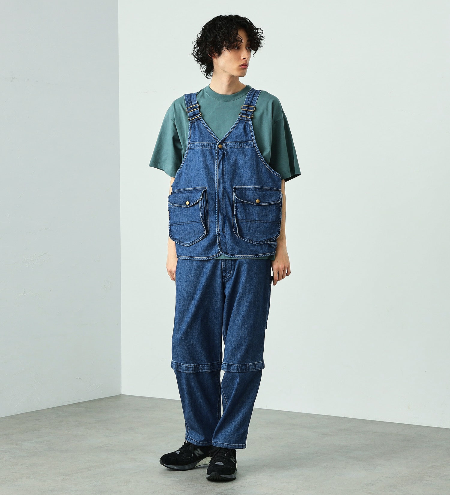 Lee(リー)の【おまとめ割対象】【試着対象】【Lee OUTDOORS】2WAYペインターパンツ|パンツ/デニムパンツ/メンズ|中色ブルー