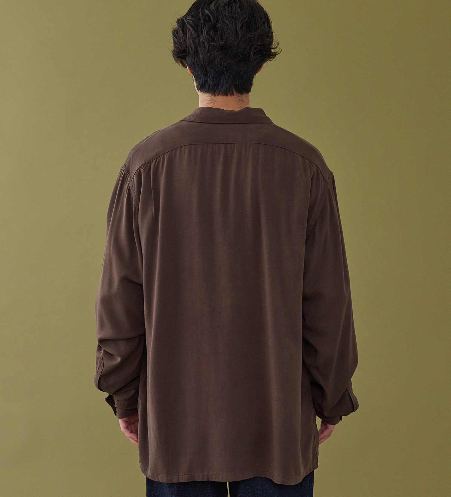 Lee(リー)のオープンカラーシャツ レーヨン素材|トップス/シャツ/ブラウス/メンズ|ブラウン